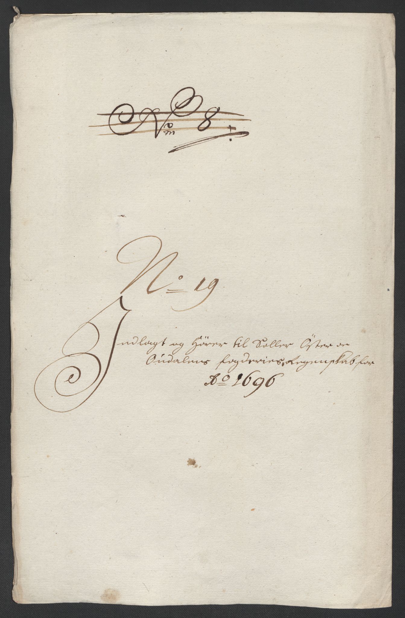 Rentekammeret inntil 1814, Reviderte regnskaper, Fogderegnskap, AV/RA-EA-4092/R13/L0834: Fogderegnskap Solør, Odal og Østerdal, 1696, p. 199