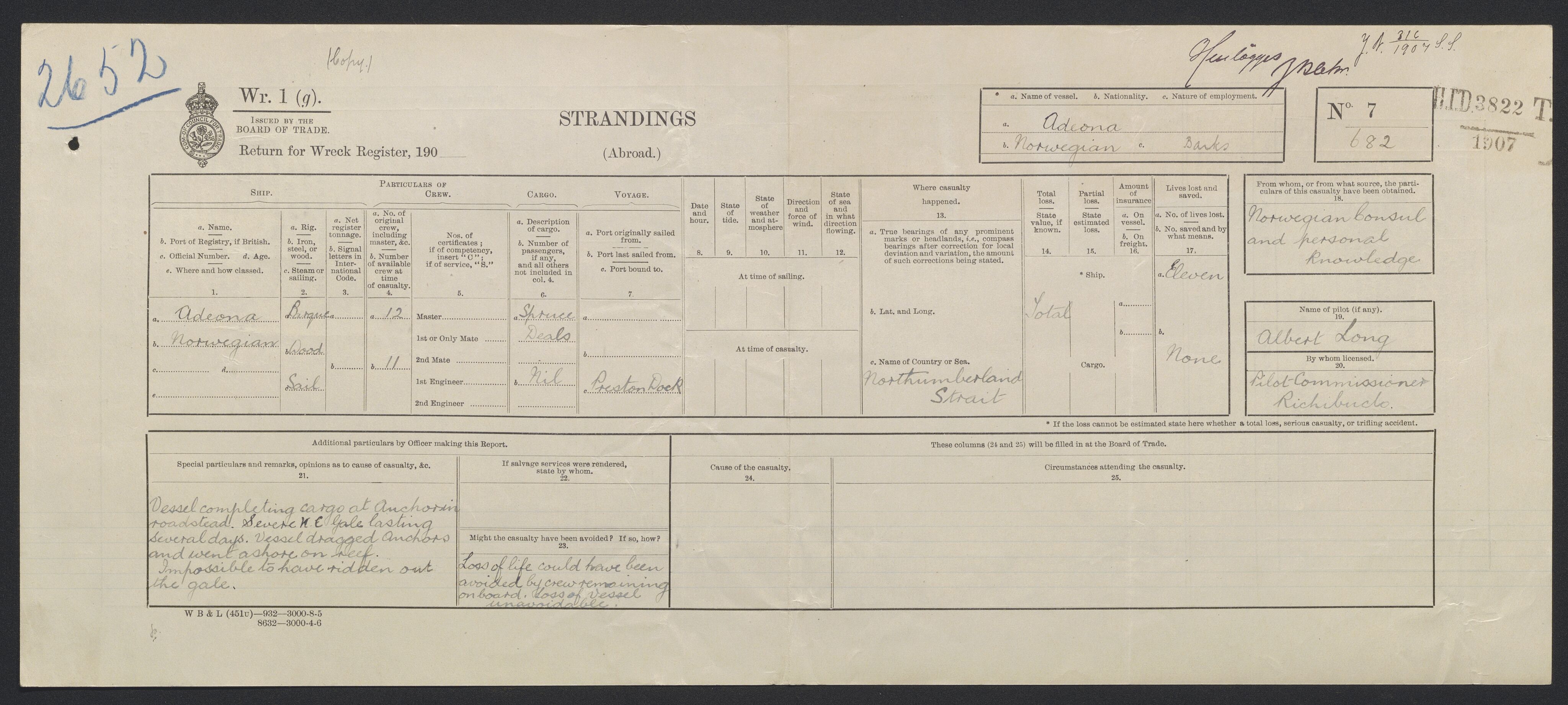 Sjøfartsdirektoratet med forløpere, skipsmapper slettede skip, AV/RA-S-4998/F/Fa/L0005: --, 1864-1933, p. 308