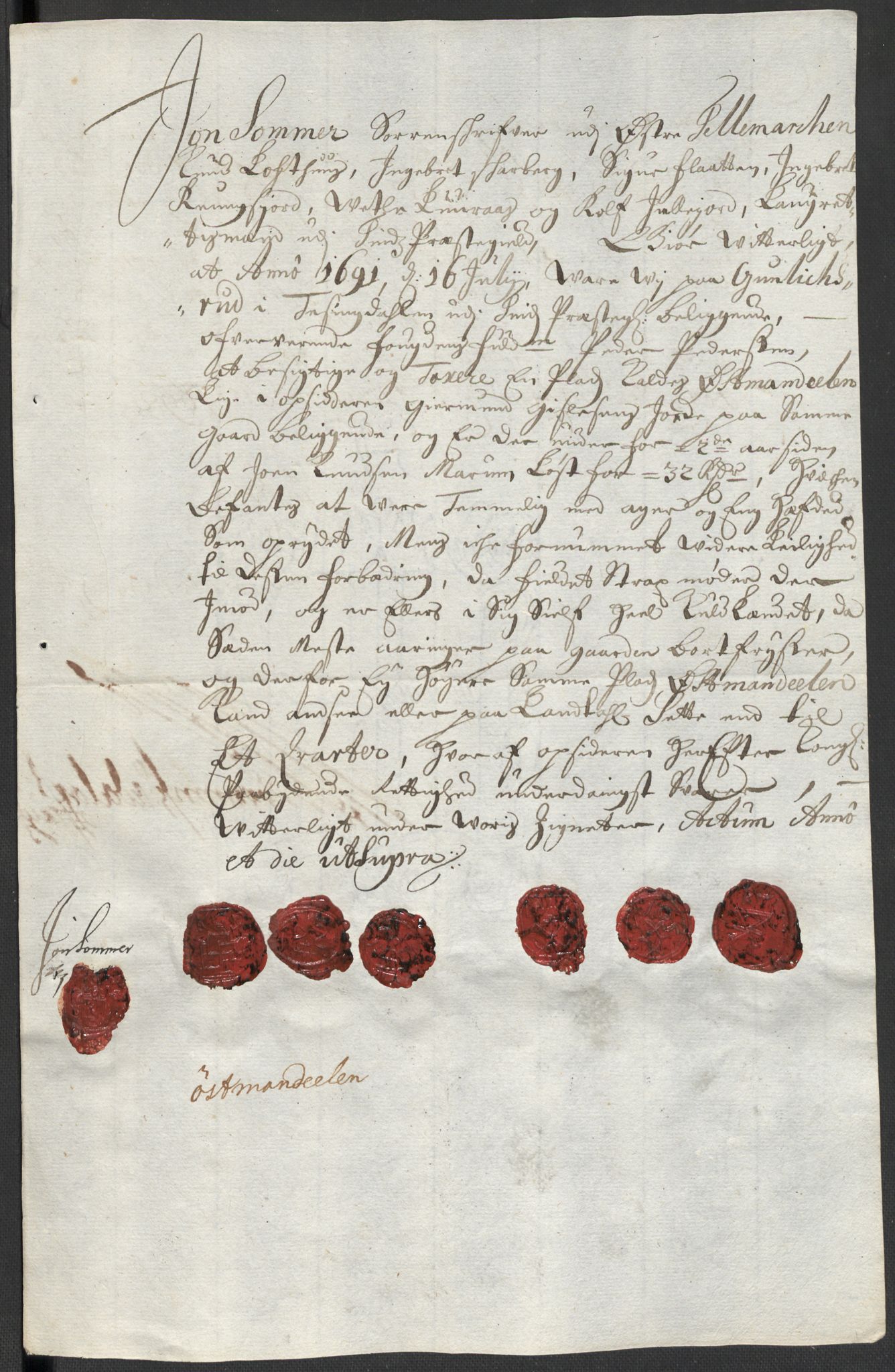 Rentekammeret inntil 1814, Reviderte regnskaper, Fogderegnskap, AV/RA-EA-4092/R35/L2089: Fogderegnskap Øvre og Nedre Telemark, 1690-1692, p. 183