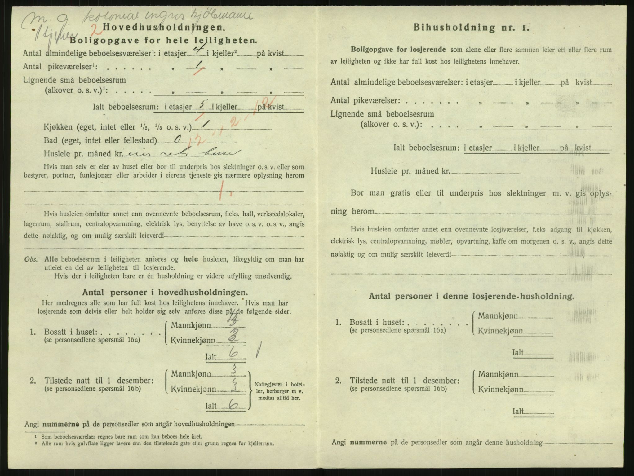 SAK, 1920 census for Arendal, 1920, p. 5403