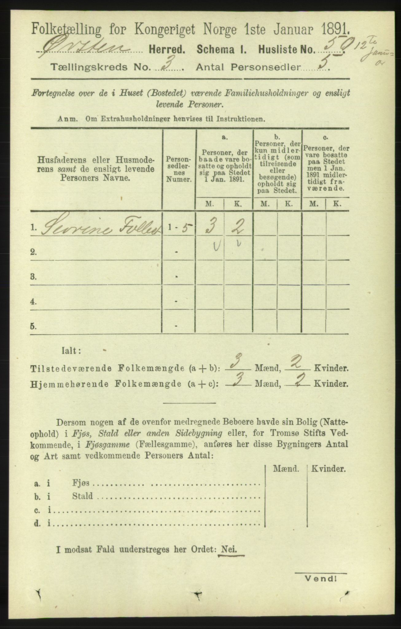 RA, 1891 census for 1520 Ørsta, 1891, p. 1201