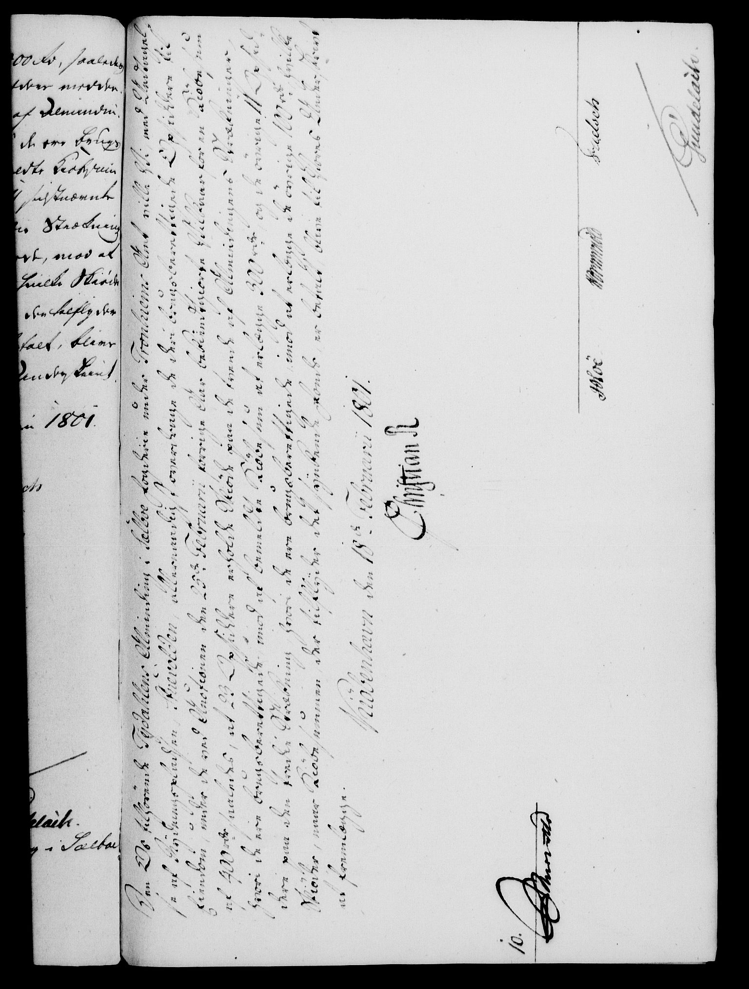 Rentekammeret, Kammerkanselliet, RA/EA-3111/G/Gf/Gfa/L0083: Norsk relasjons- og resolusjonsprotokoll (merket RK 52.83), 1801, p. 133