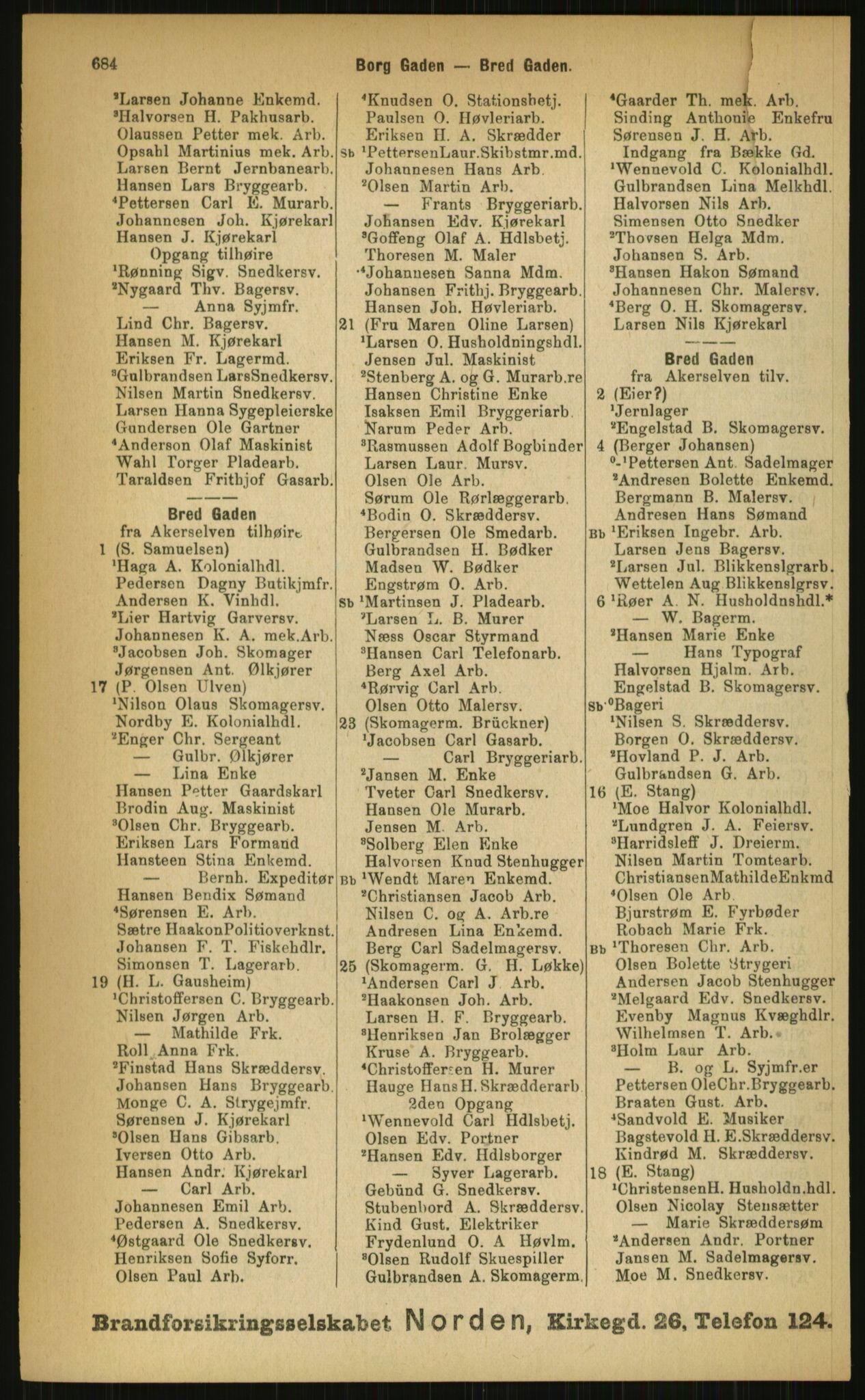 Kristiania/Oslo adressebok, PUBL/-, 1899, p. 684