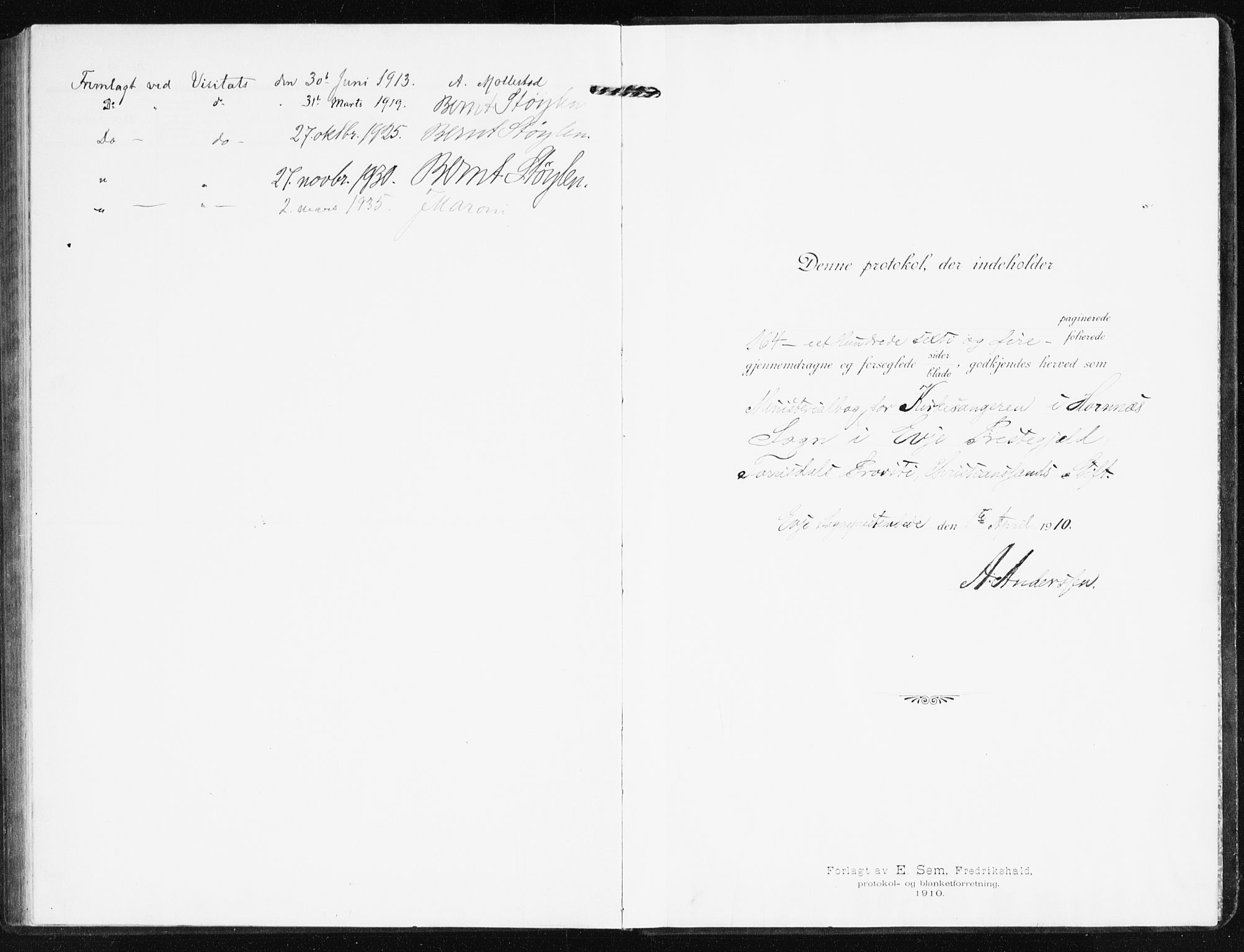 Evje sokneprestkontor, SAK/1111-0008/F/Fb/Fbb/L0003: Parish register (copy) no. B 3, 1910-1933
