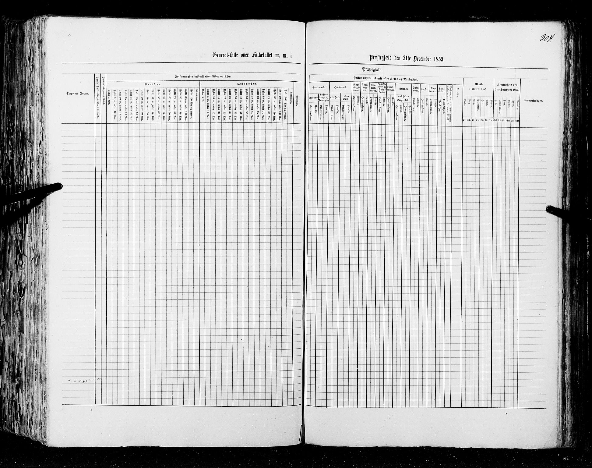 RA, Census 1855, vol. 1: Akershus amt, Smålenenes amt og Hedemarken amt, 1855, p. 304