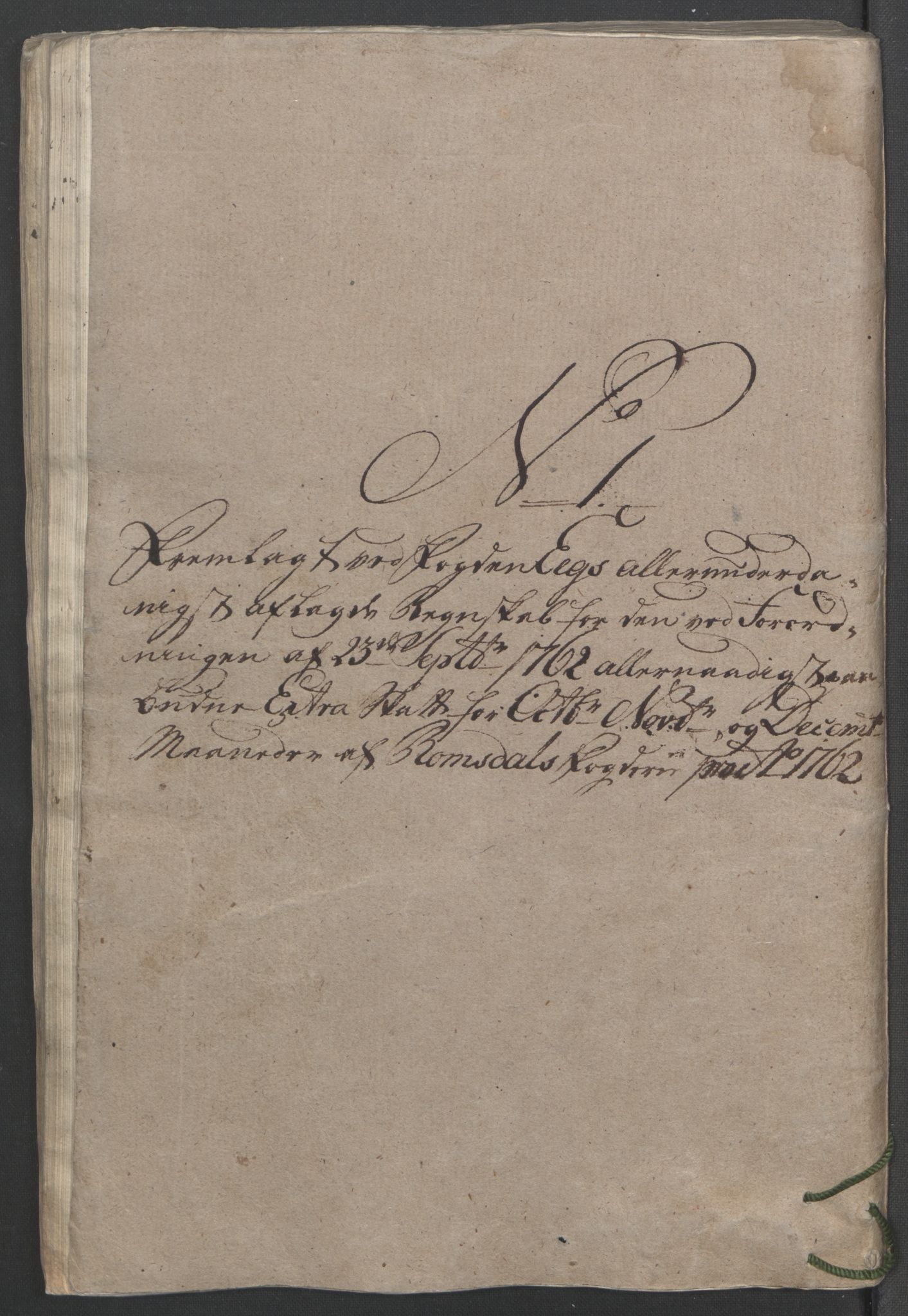 Rentekammeret inntil 1814, Reviderte regnskaper, Fogderegnskap, AV/RA-EA-4092/R55/L3730: Ekstraskatten Romsdal, 1762-1763, p. 152