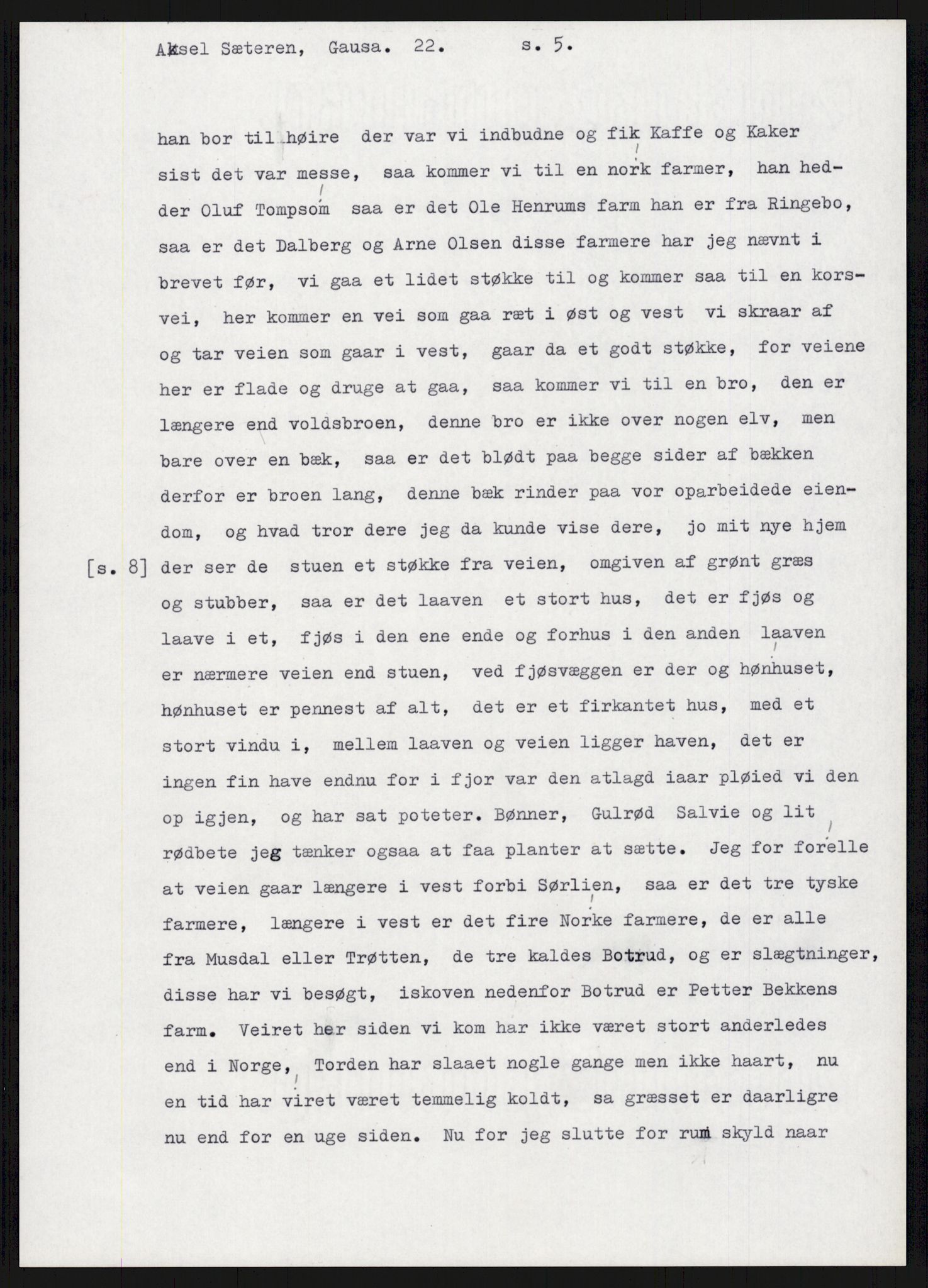 Samlinger til kildeutgivelse, Amerikabrevene, AV/RA-EA-4057/F/L0015: Innlån fra Oppland: Sæteren - Vigerust, 1838-1914, p. 175