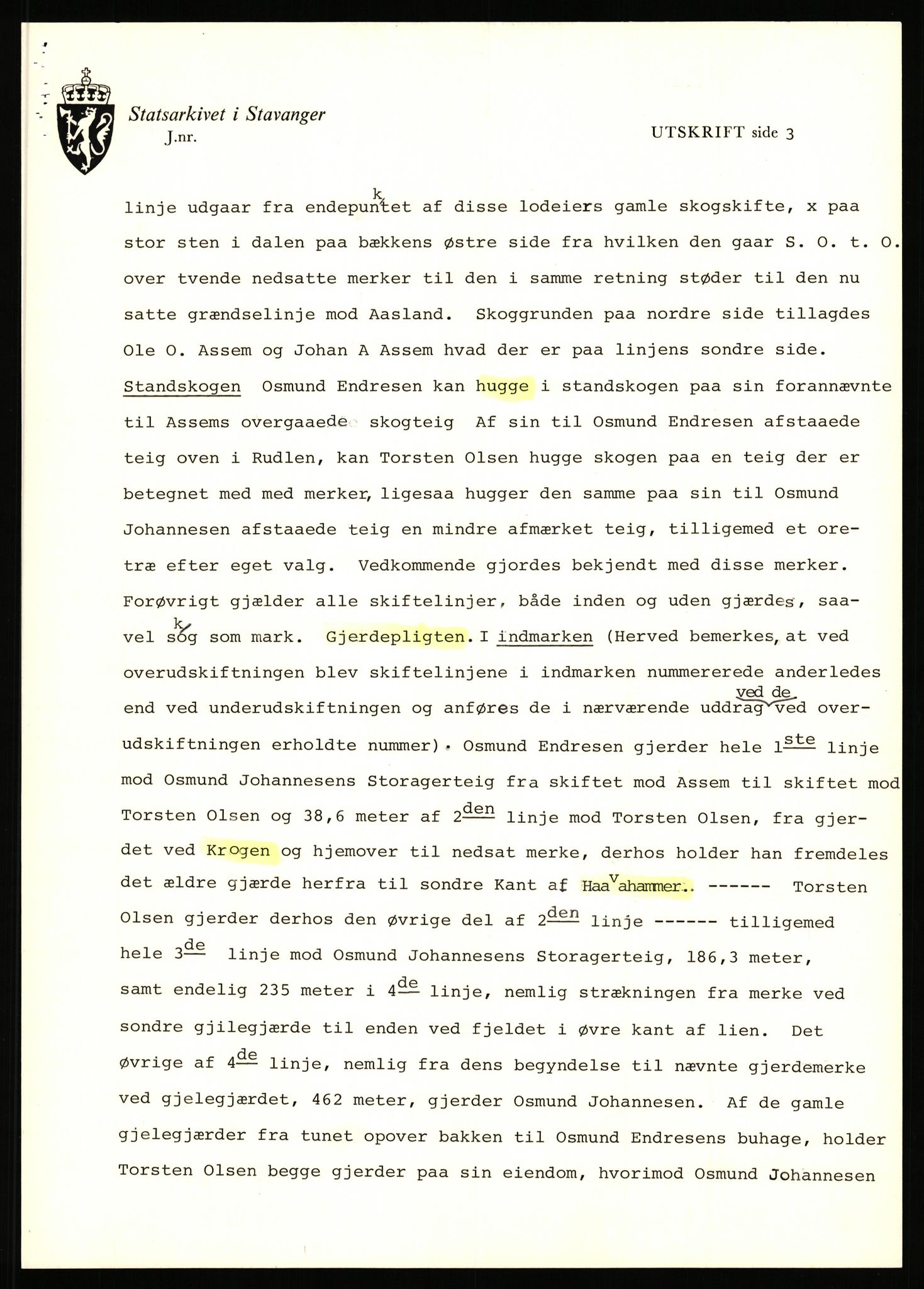 Statsarkivet i Stavanger, AV/SAST-A-101971/03/Y/Yj/L0003: Avskrifter sortert etter gårdsnavn: Askje - Auglend, 1750-1930, p. 211