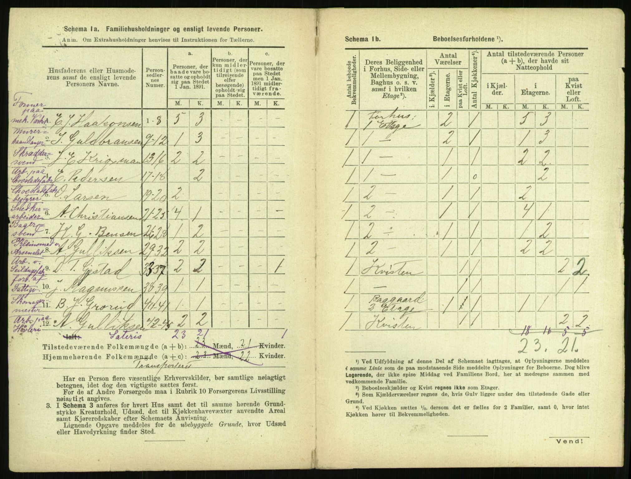 RA, 1891 census for 0301 Kristiania, 1891, p. 143059