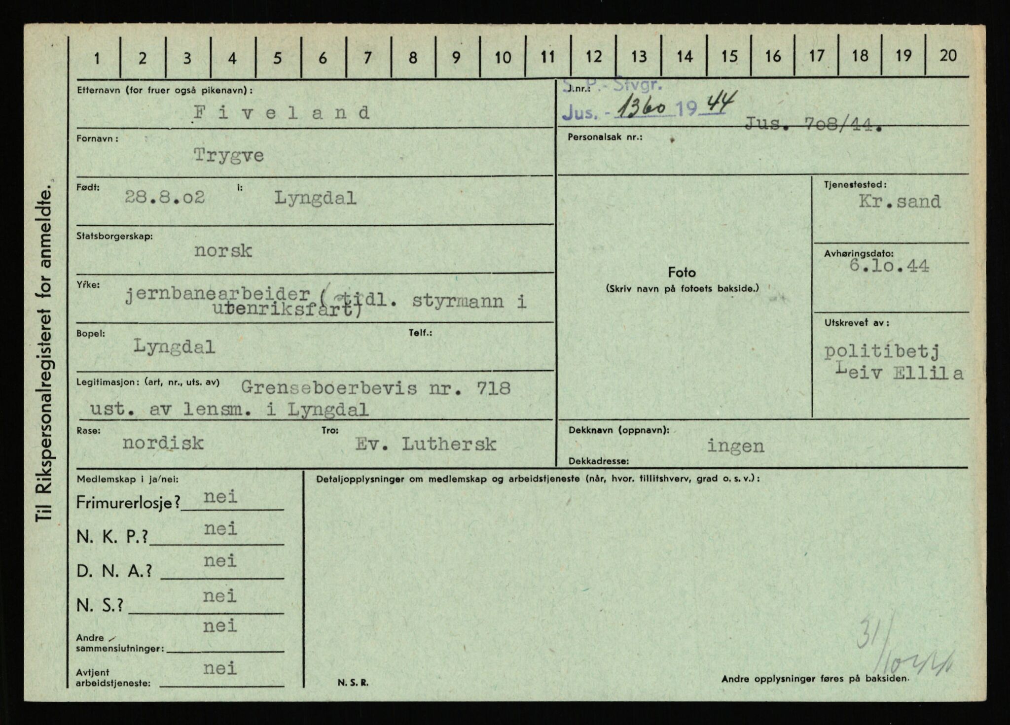 Statspolitiet - Hovedkontoret / Osloavdelingen, AV/RA-S-1329/C/Ca/L0004: Eid - funn av gjenstander	, 1943-1945, p. 3167