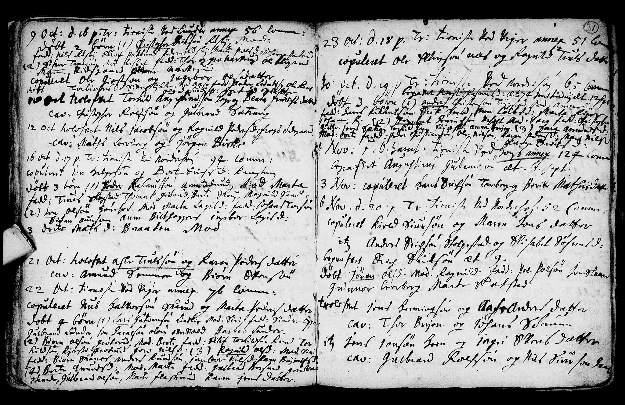 Norderhov kirkebøker, AV/SAKO-A-237/F/Fa/L0001: Parish register (official) no. 1, 1704-1716, p. 31