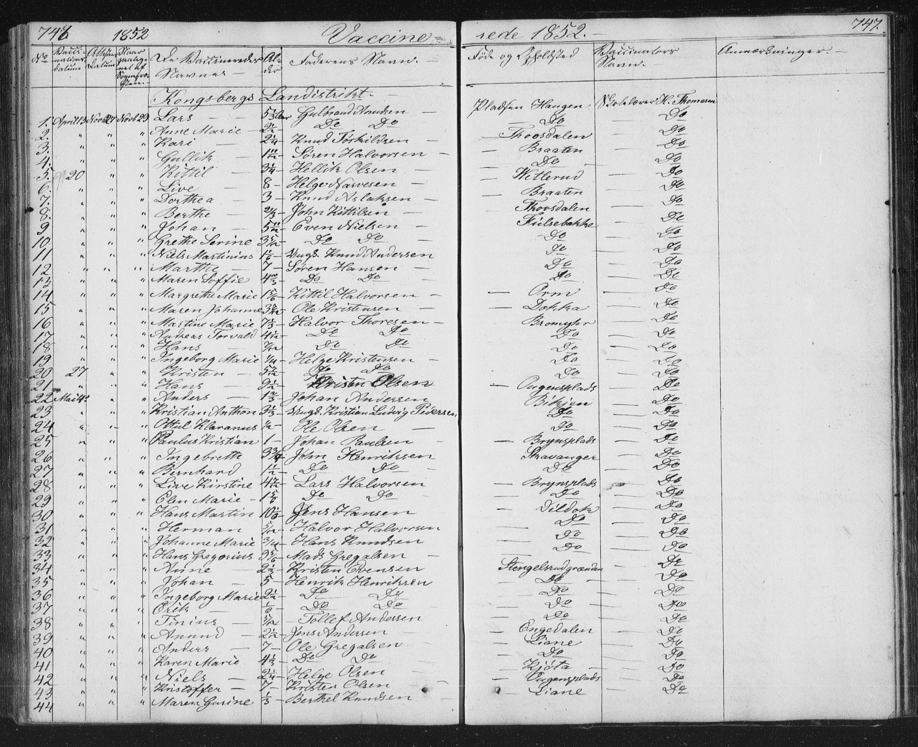 Kongsberg kirkebøker, SAKO/A-22/G/Ga/L0002: Parish register (copy) no. 2, 1839-1858, p. 746-747