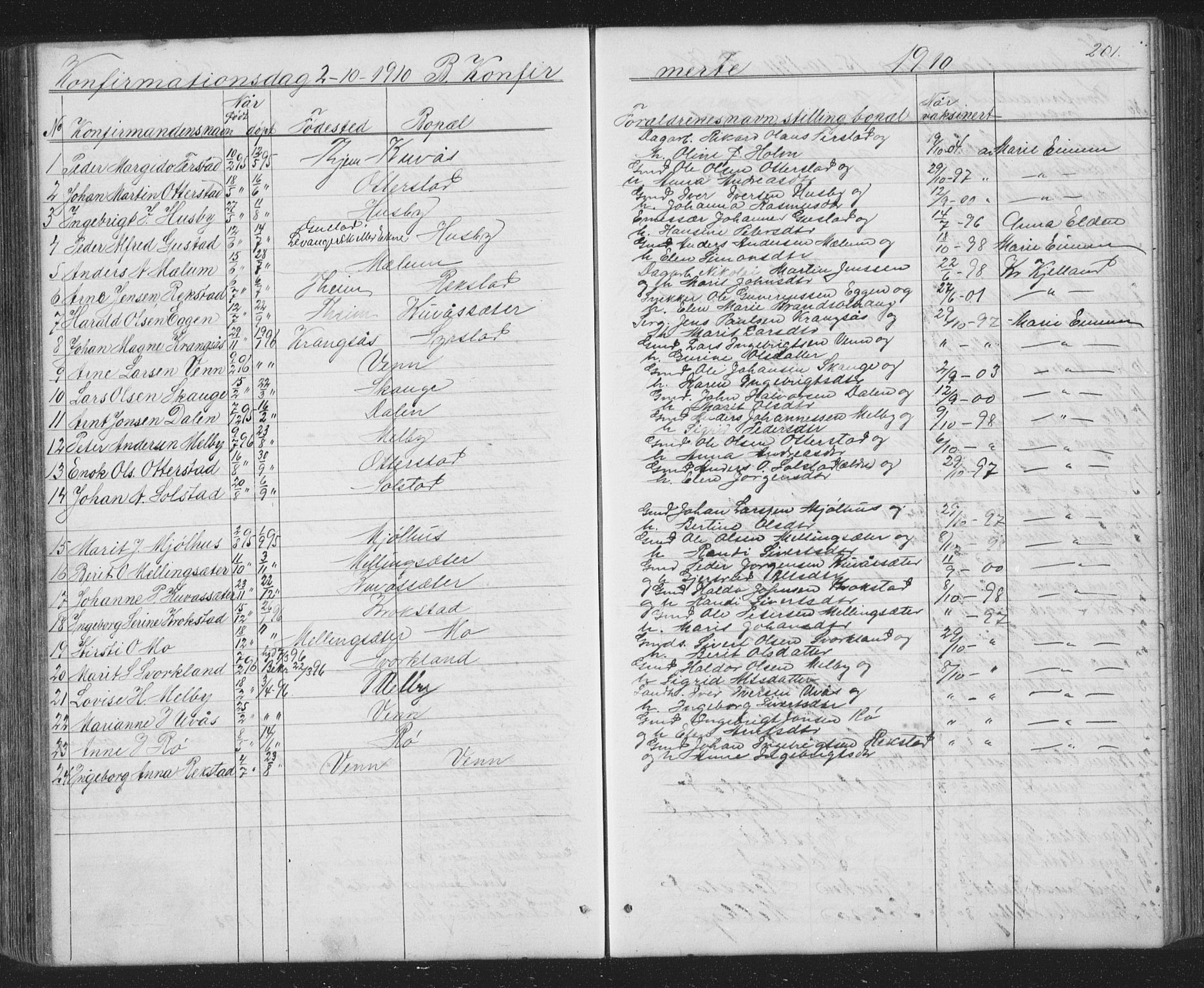 Ministerialprotokoller, klokkerbøker og fødselsregistre - Sør-Trøndelag, SAT/A-1456/667/L0798: Parish register (copy) no. 667C03, 1867-1929, p. 201