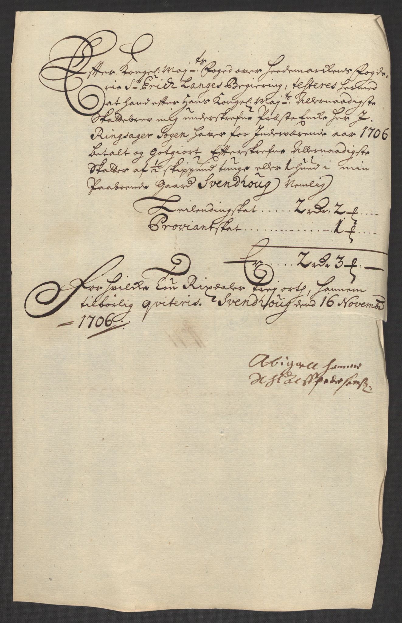 Rentekammeret inntil 1814, Reviderte regnskaper, Fogderegnskap, AV/RA-EA-4092/R16/L1043: Fogderegnskap Hedmark, 1706-1707, p. 271