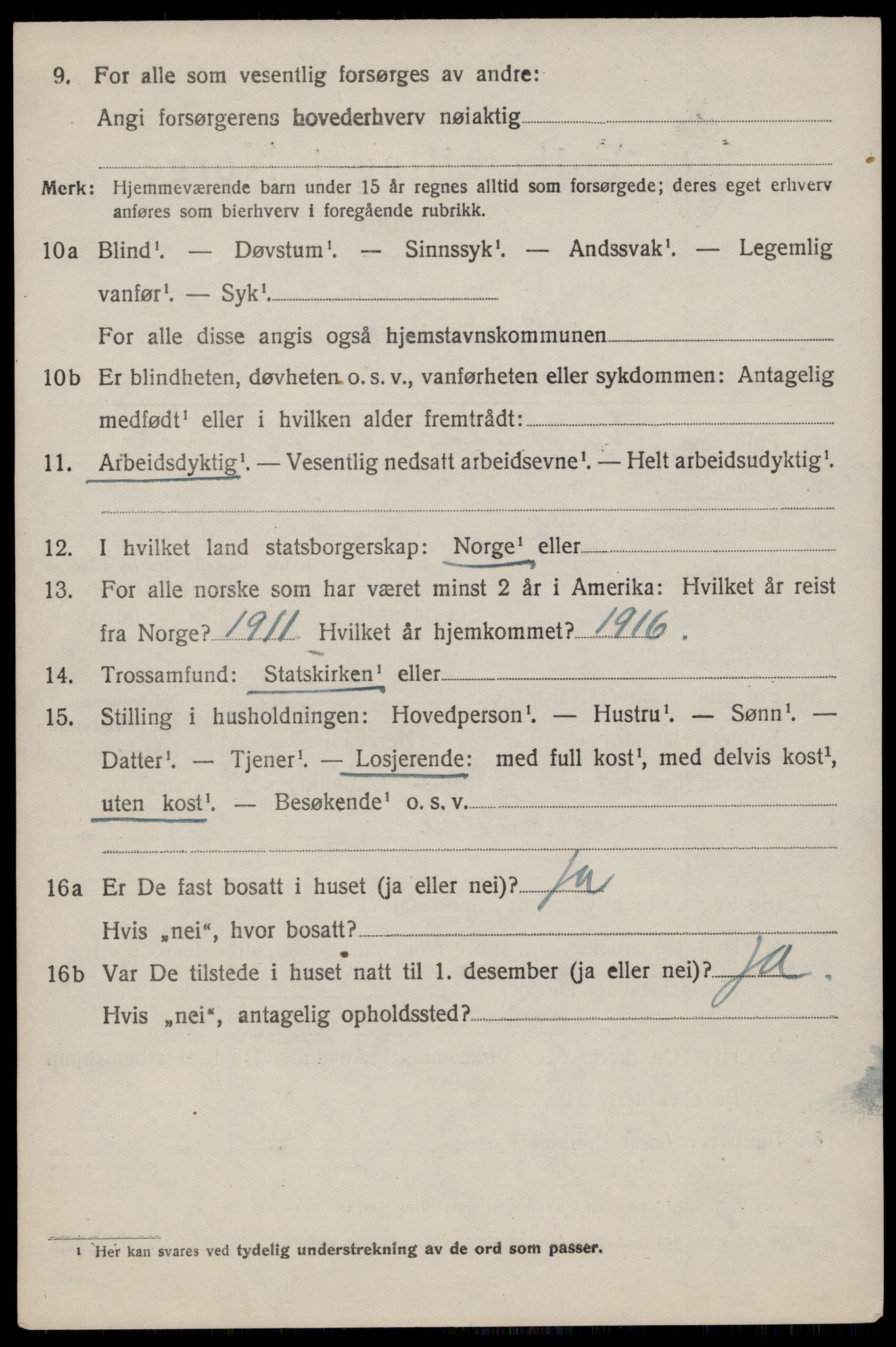 SAST, 1920 census for Skjold, 1920, p. 3683