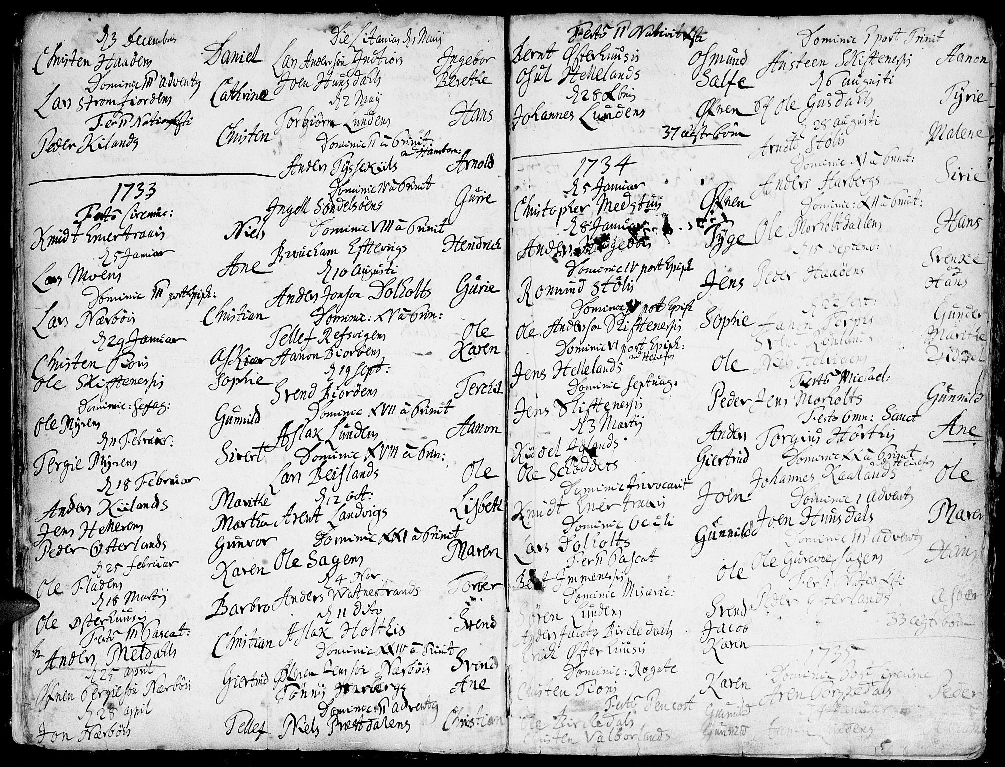 Hommedal sokneprestkontor, SAK/1111-0023/F/Fa/Fab/L0001: Parish register (official) no. A 1 /1, 1690-1754