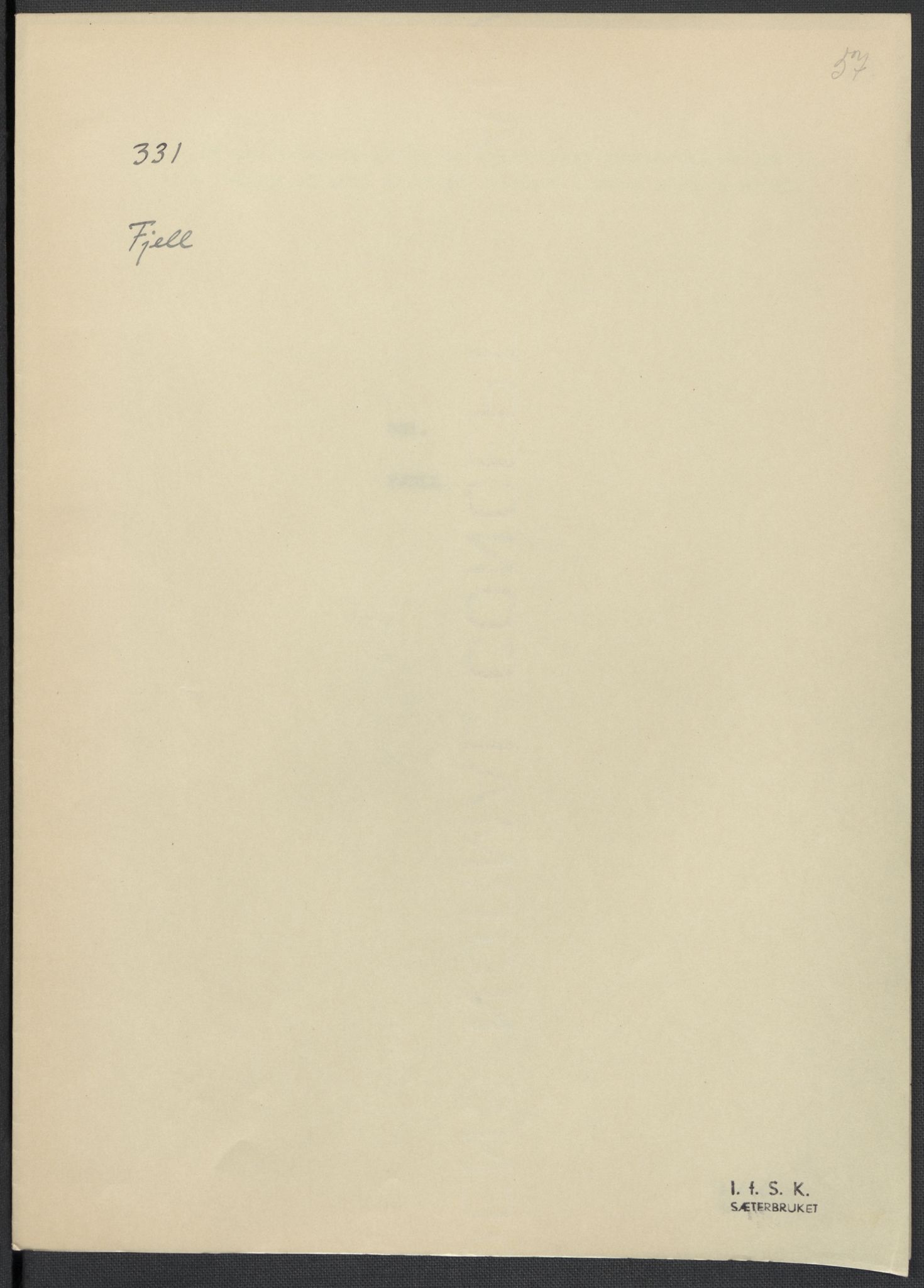 Instituttet for sammenlignende kulturforskning, AV/RA-PA-0424/F/Fc/L0010/0001: Eske B10: / Hordaland (perm XXV), 1932-1939, p. 57