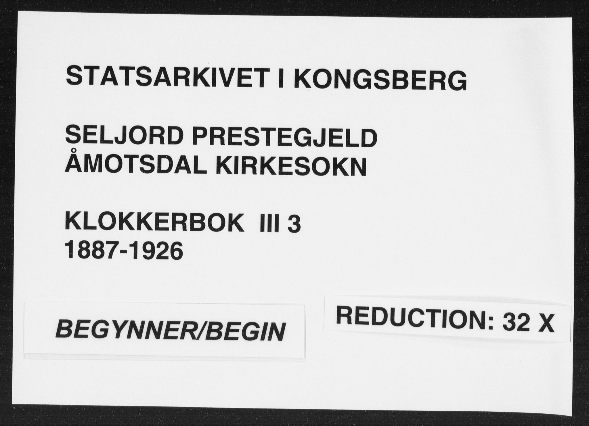 Seljord kirkebøker, SAKO/A-20/G/Gc/L0003: Parish register (copy) no. III 3, 1887-1926