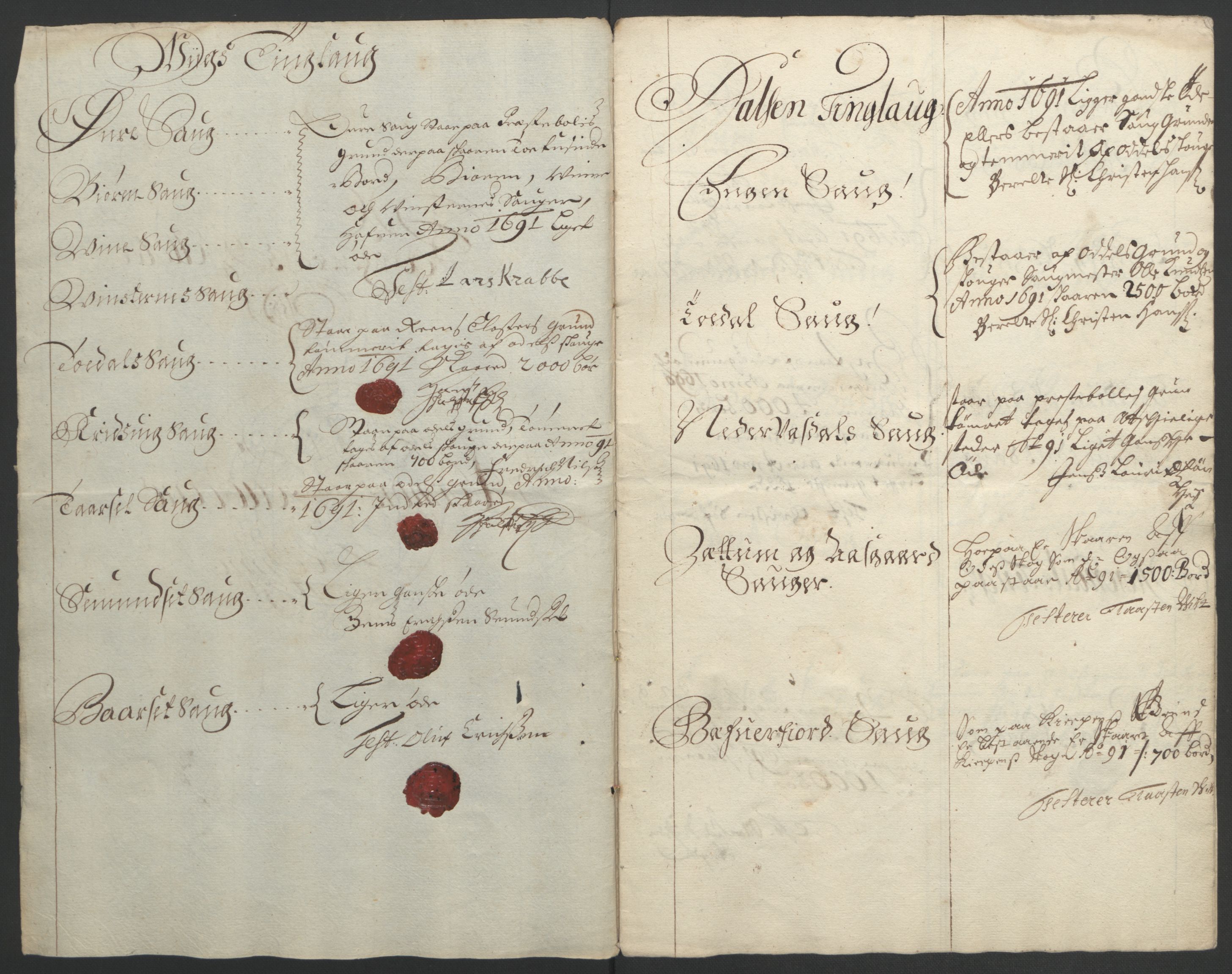 Rentekammeret inntil 1814, Reviderte regnskaper, Fogderegnskap, RA/EA-4092/R56/L3734: Fogderegnskap Nordmøre, 1690-1691, p. 289