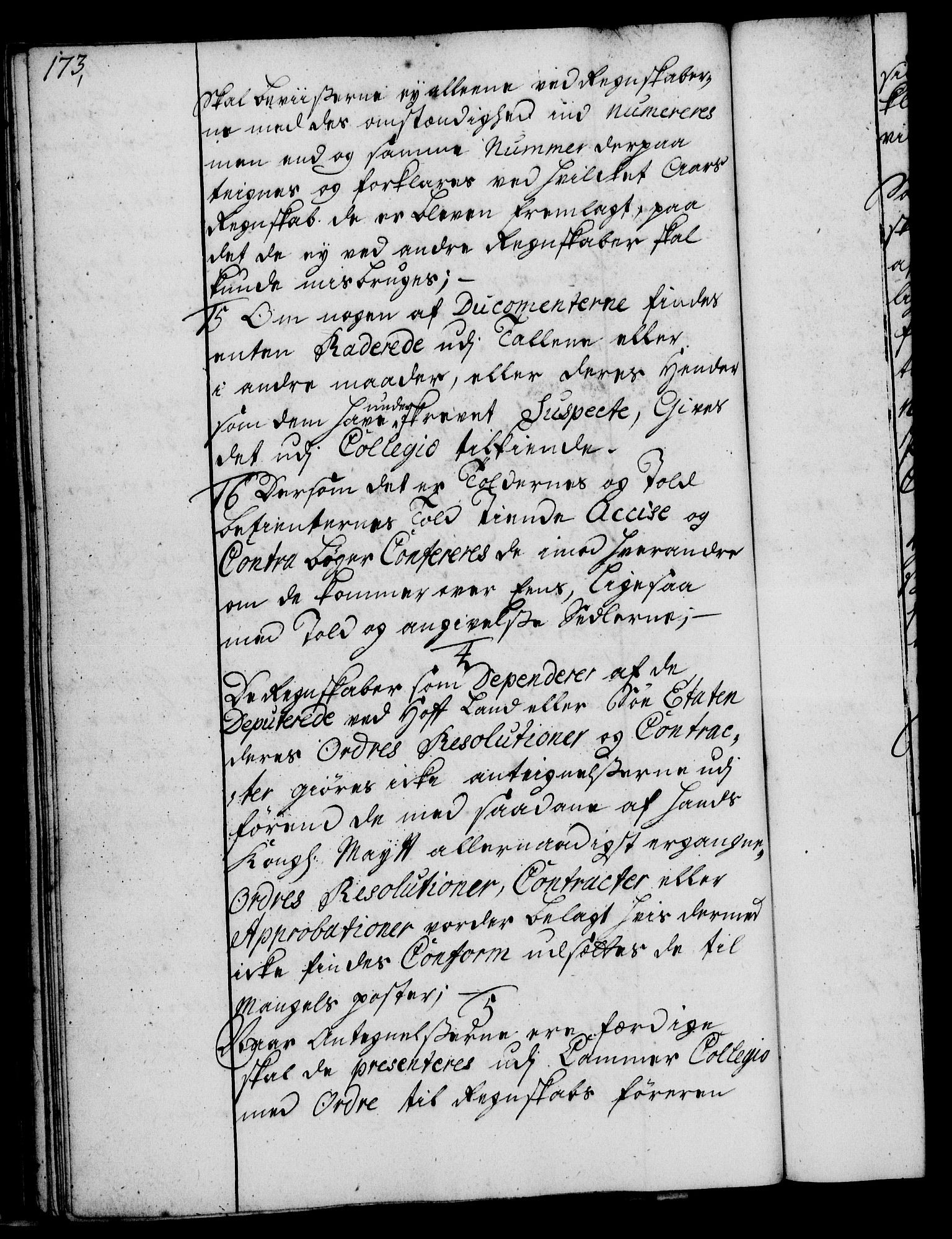 Rentekammeret, Kammerkanselliet, RA/EA-3111/G/Gg/Ggi/L0002: Norsk instruksjonsprotokoll med register (merket RK 53.35), 1729-1751, p. 173
