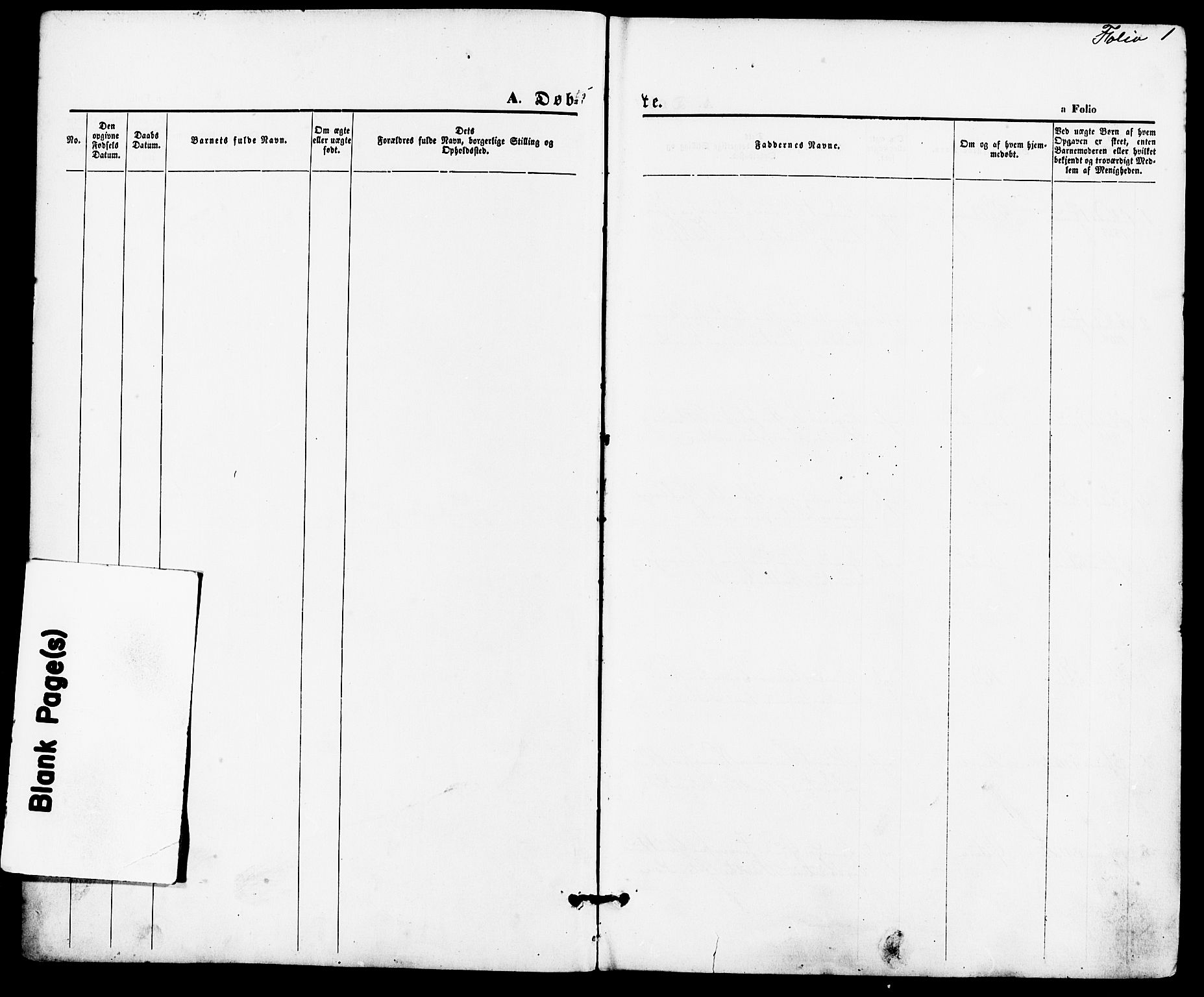 Suldal sokneprestkontor, SAST/A-101845/01/IV/L0010: Parish register (official) no. A 10, 1869-1878, p. 1