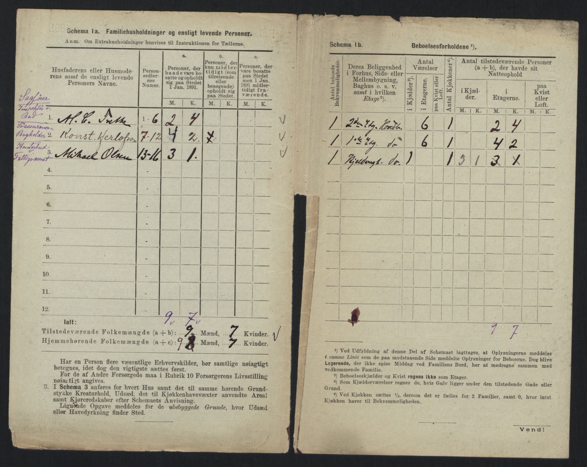 RA, 1891 census for 0301 Kristiania, 1891, p. 63998