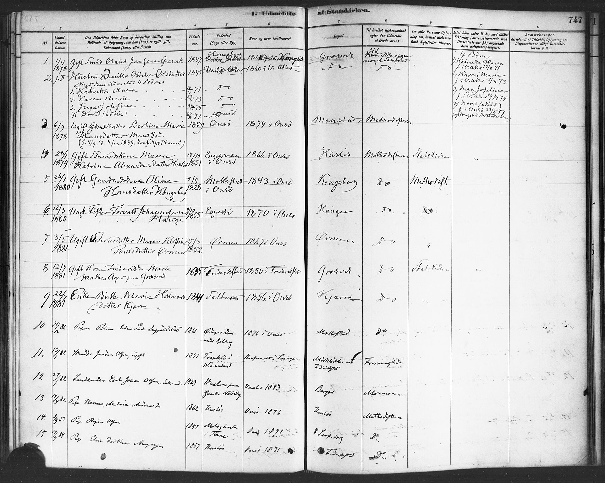 Onsøy prestekontor Kirkebøker, SAO/A-10914/F/Fa/L0006: Parish register (official) no. I 6, 1878-1898, p. 747