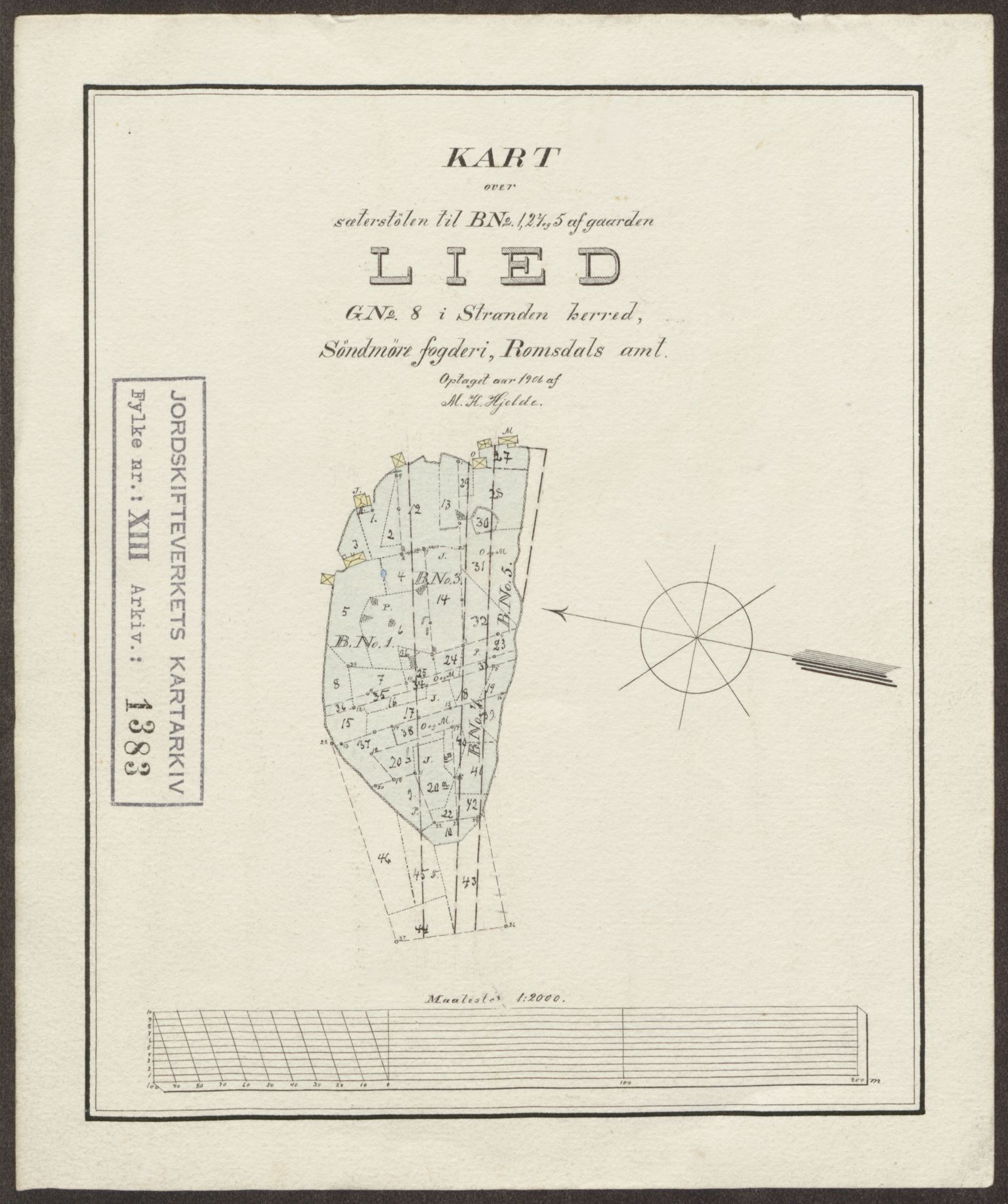 Jordskifteverkets kartarkiv, RA/S-3929/T, 1859-1988, p. 1634