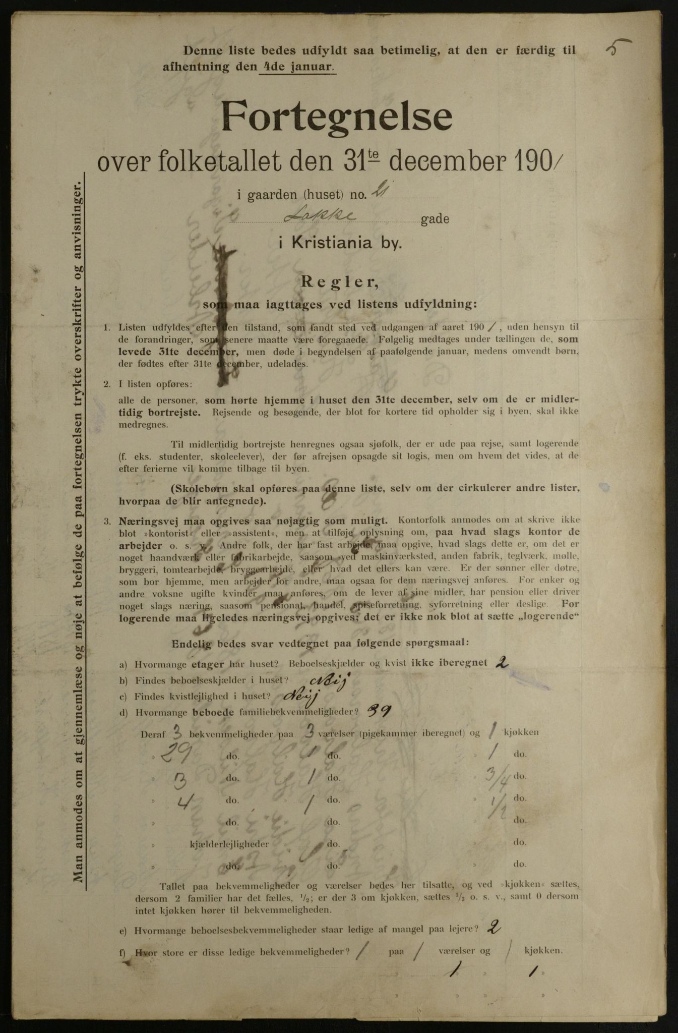 OBA, Municipal Census 1901 for Kristiania, 1901, p. 8558