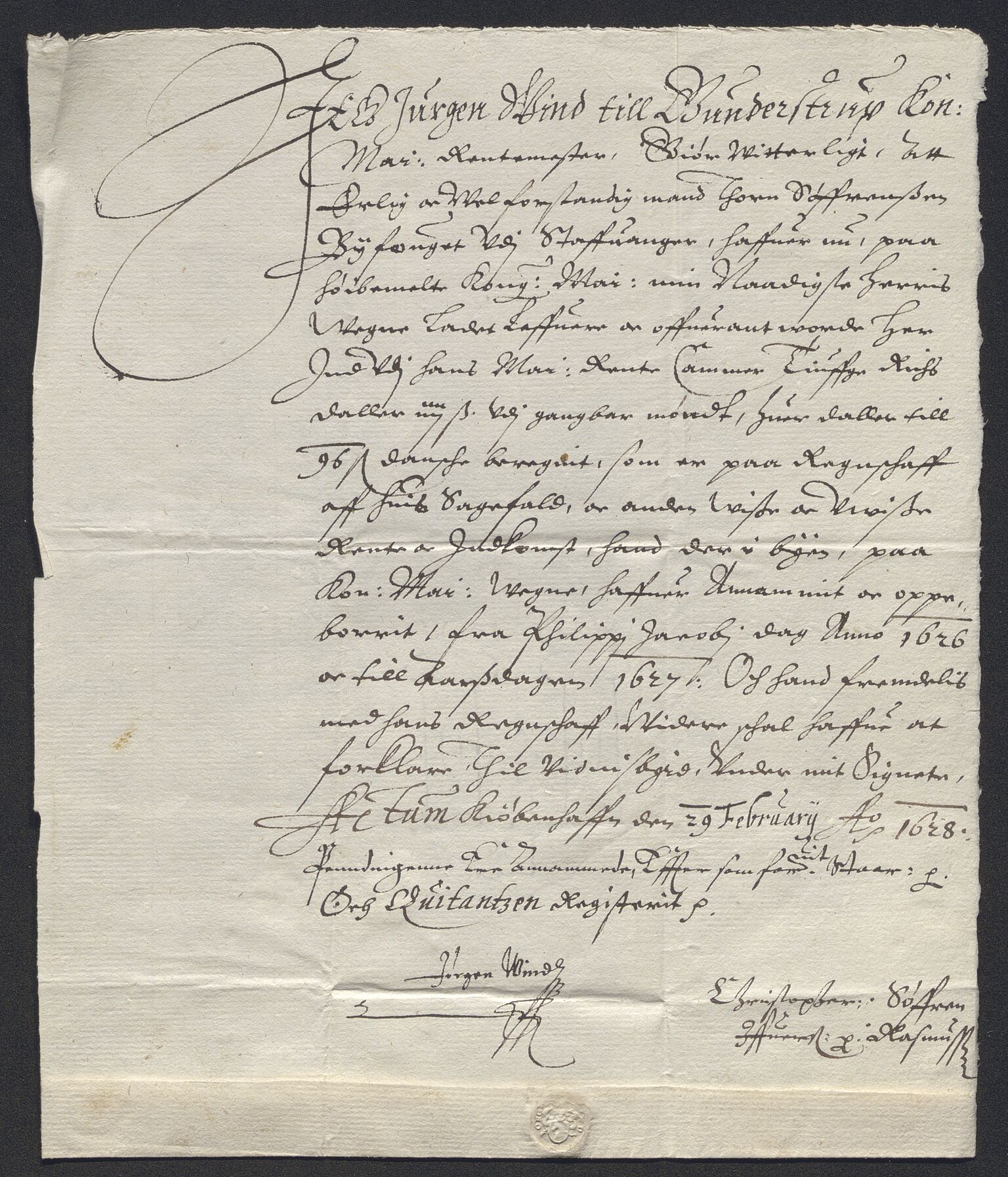 Rentekammeret inntil 1814, Reviderte regnskaper, Byregnskaper, AV/RA-EA-4066/R/Ro/L0298: [O1] By- og kontribusjonsregnskap, 1624-1639, p. 28