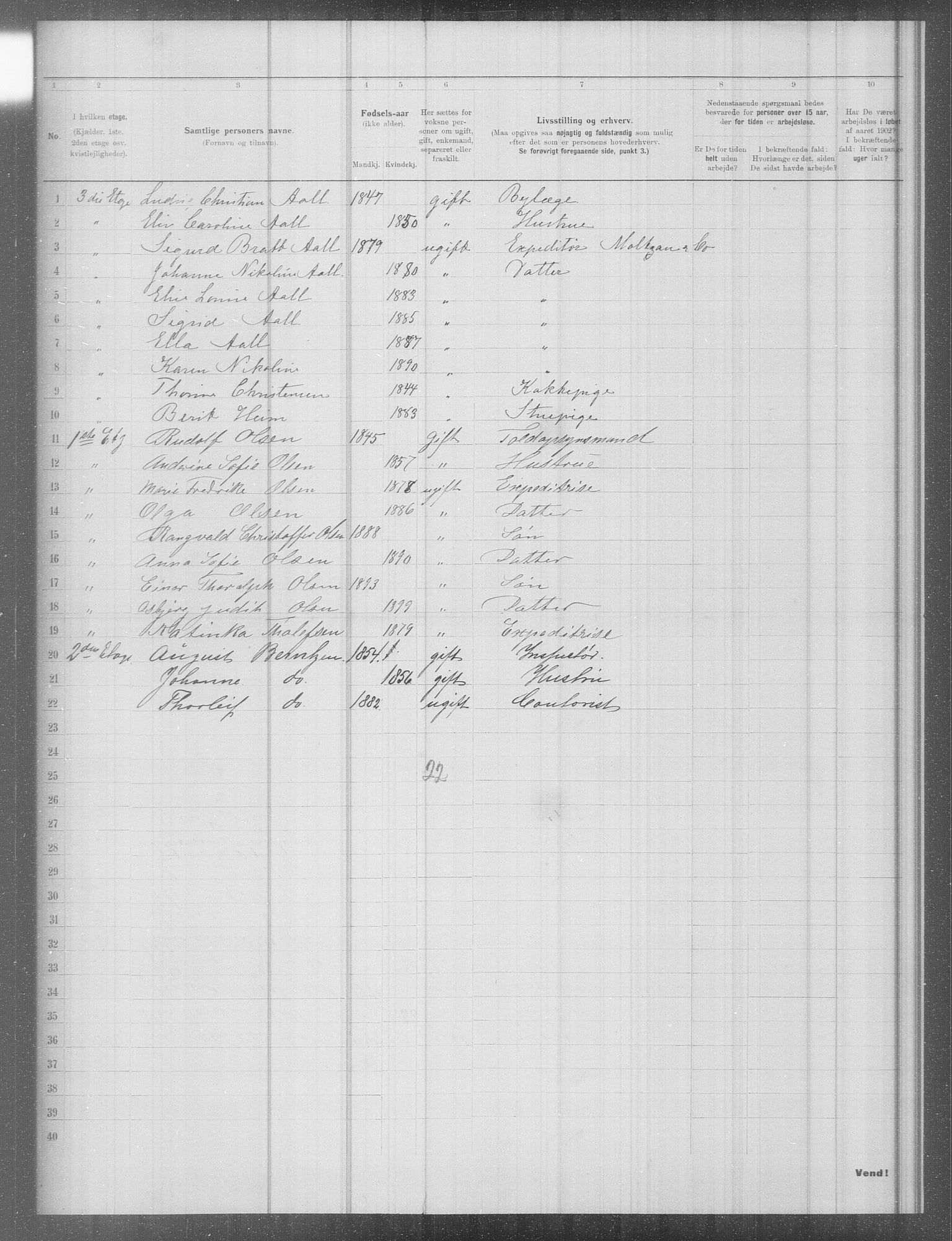 OBA, Municipal Census 1902 for Kristiania, 1902, p. 9796