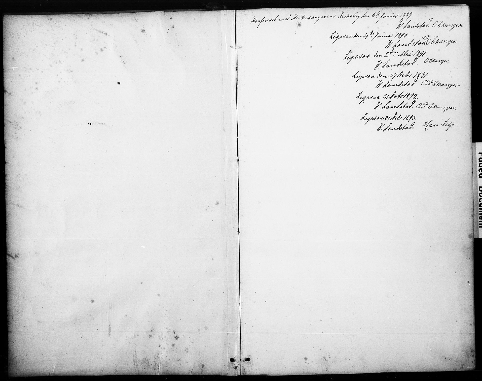 Haus sokneprestembete, SAB/A-75601/H/Haa: Parish register (official) no. C 1, 1887-1899