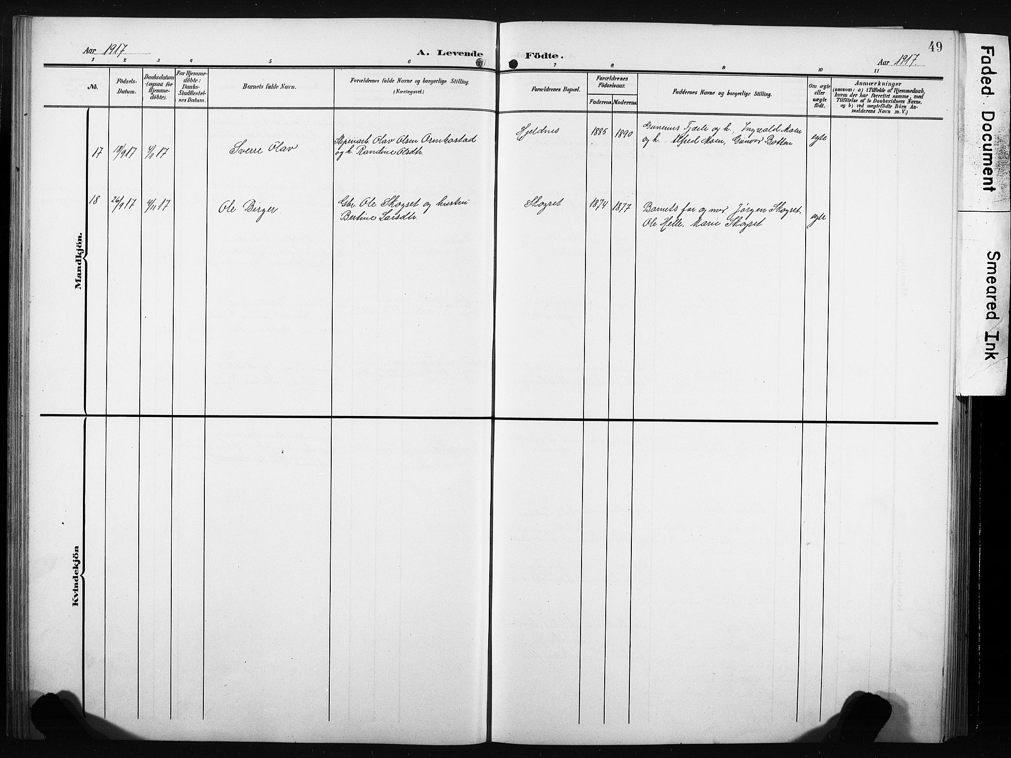 Ministerialprotokoller, klokkerbøker og fødselsregistre - Møre og Romsdal, AV/SAT-A-1454/580/L0927: Parish register (copy) no. 580C02, 1904-1932, p. 49