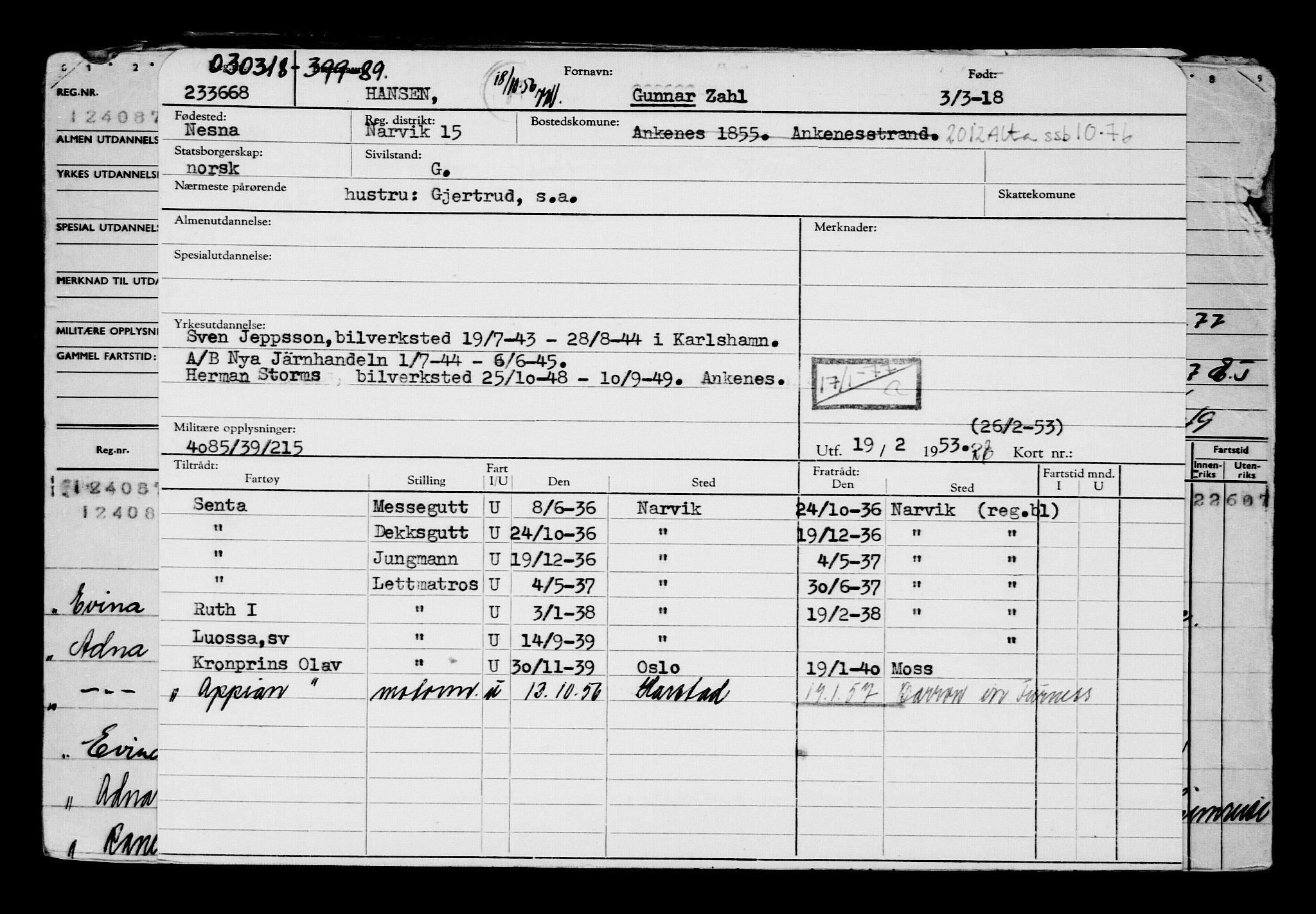 Direktoratet for sjømenn, AV/RA-S-3545/G/Gb/L0156: Hovedkort, 1918, p. 42