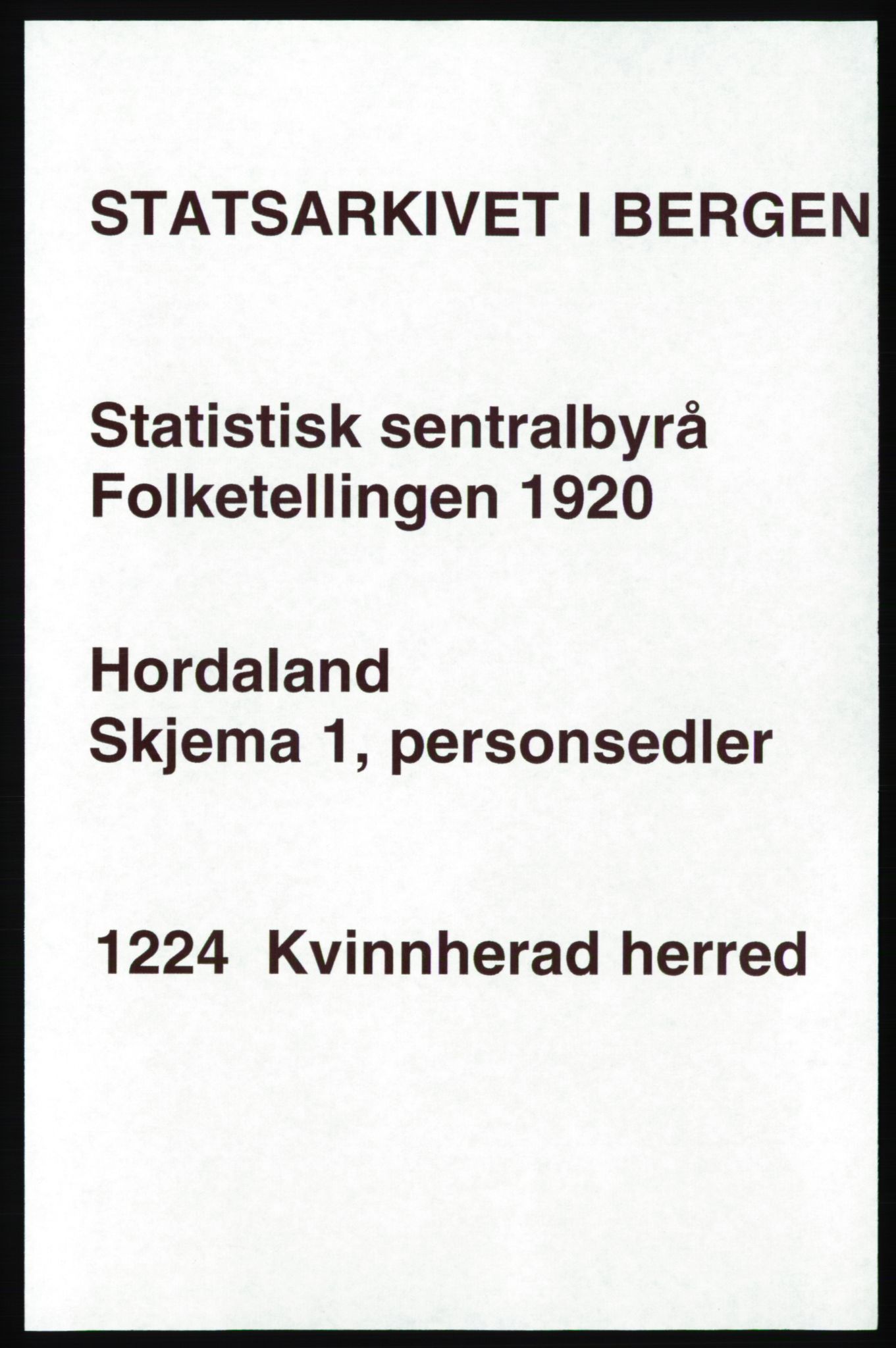 SAB, 1920 census for Kvinnherad, 1920, p. 3726