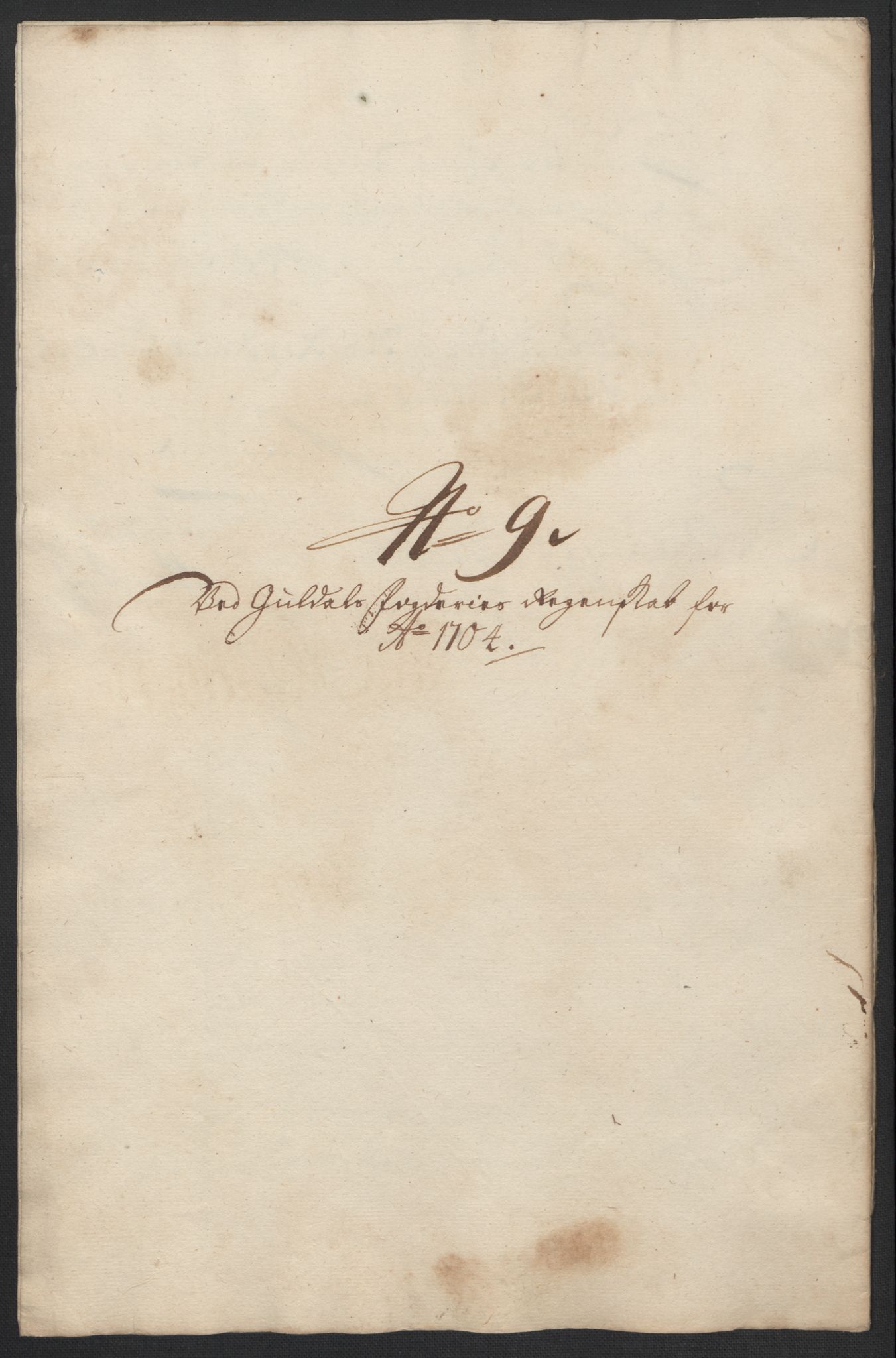 Rentekammeret inntil 1814, Reviderte regnskaper, Fogderegnskap, RA/EA-4092/R60/L3954: Fogderegnskap Orkdal og Gauldal, 1704, p. 372