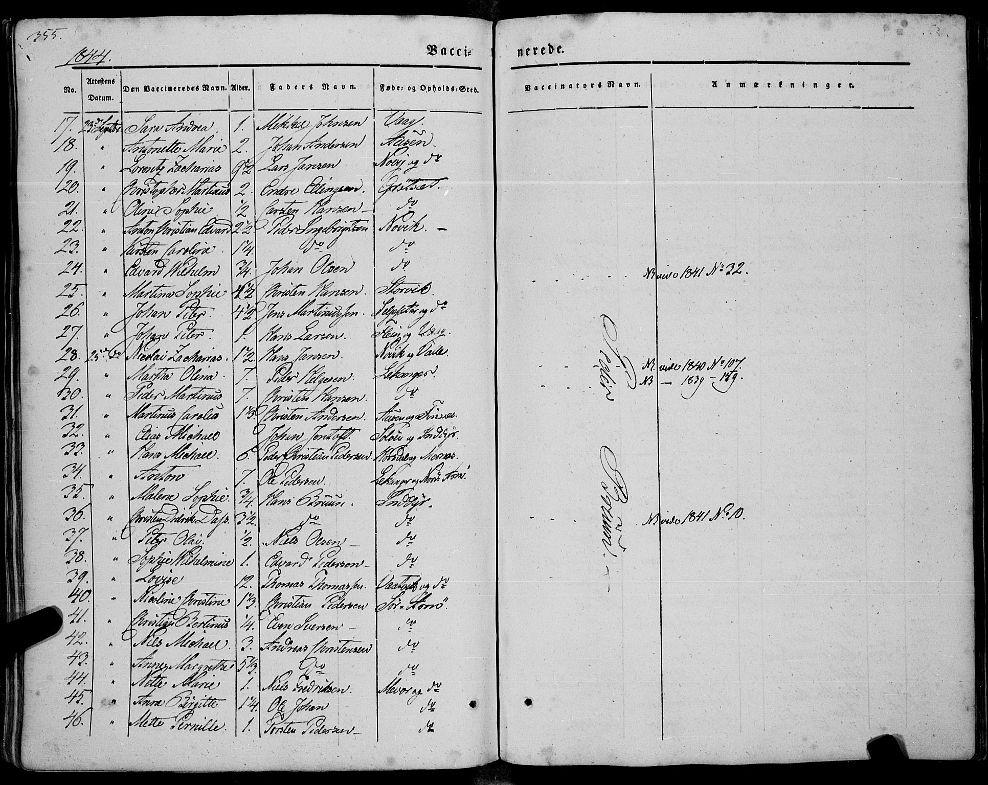 Ministerialprotokoller, klokkerbøker og fødselsregistre - Nordland, AV/SAT-A-1459/805/L0097: Parish register (official) no. 805A04, 1837-1861, p. 355