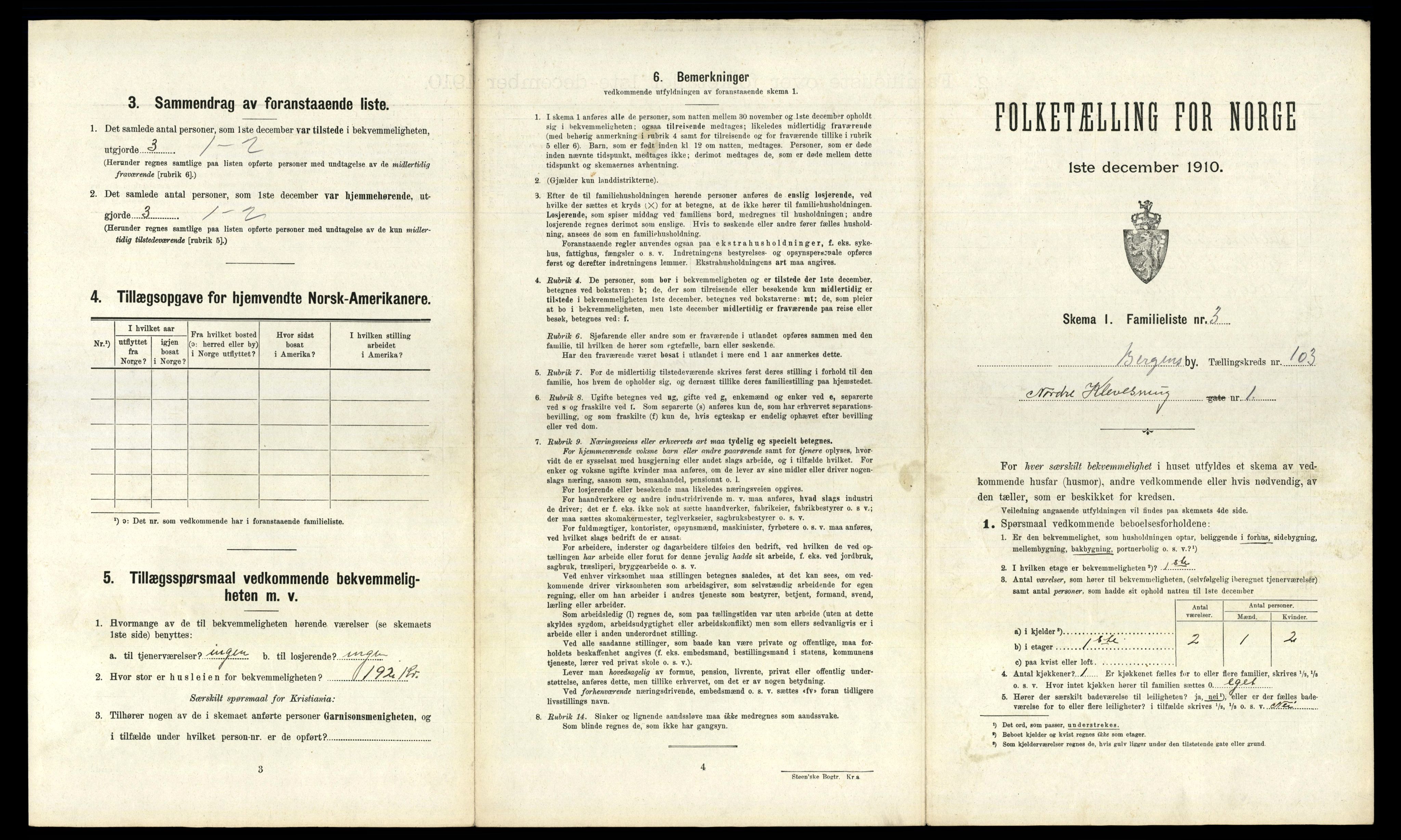 RA, 1910 census for Bergen, 1910, p. 35761