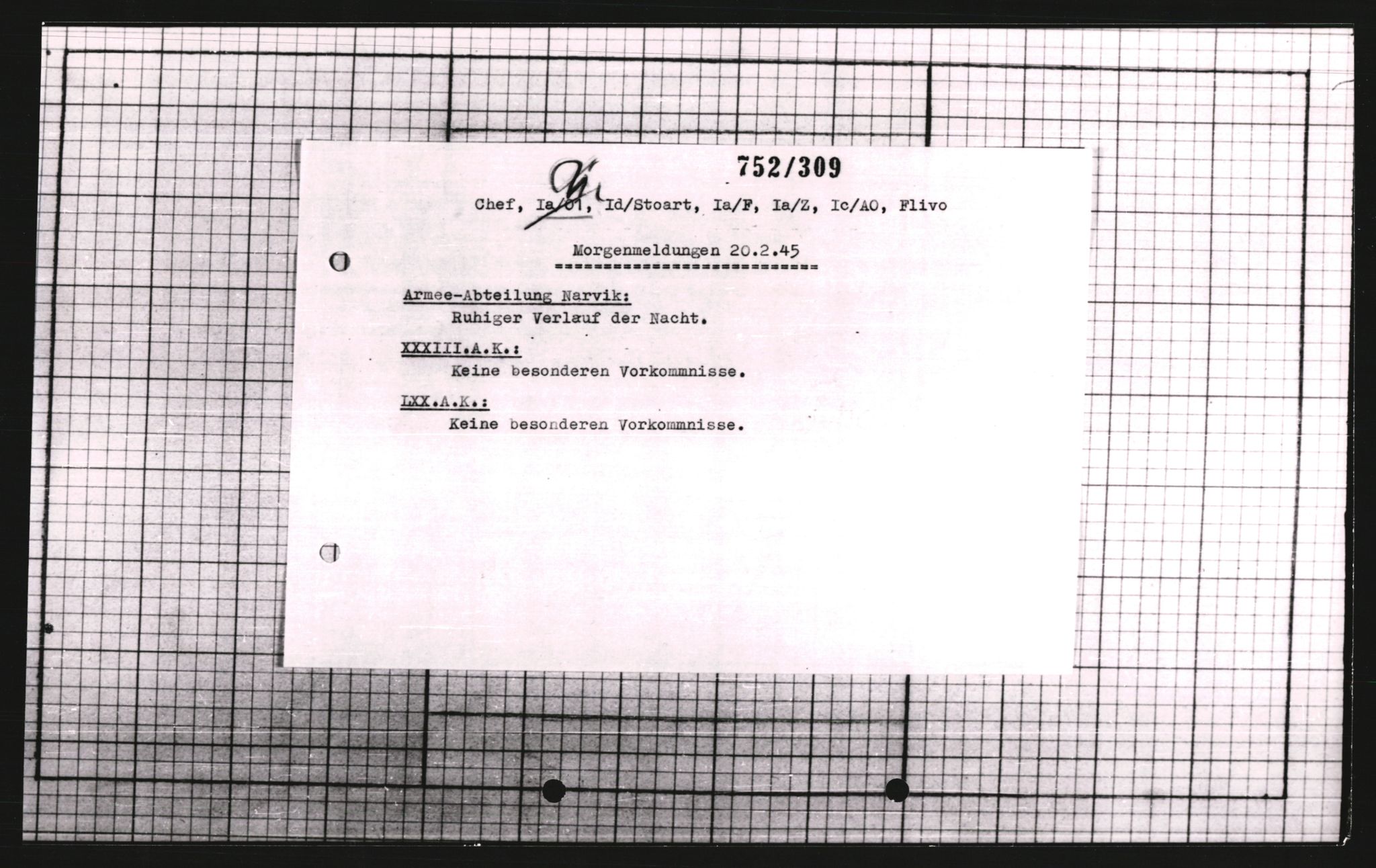 Forsvarets Overkommando. 2 kontor. Arkiv 11.4. Spredte tyske arkivsaker, AV/RA-RAFA-7031/D/Dar/Dara/L0007: Krigsdagbøker for 20. Gebirgs-Armee-Oberkommando (AOK 20), 1945, p. 519