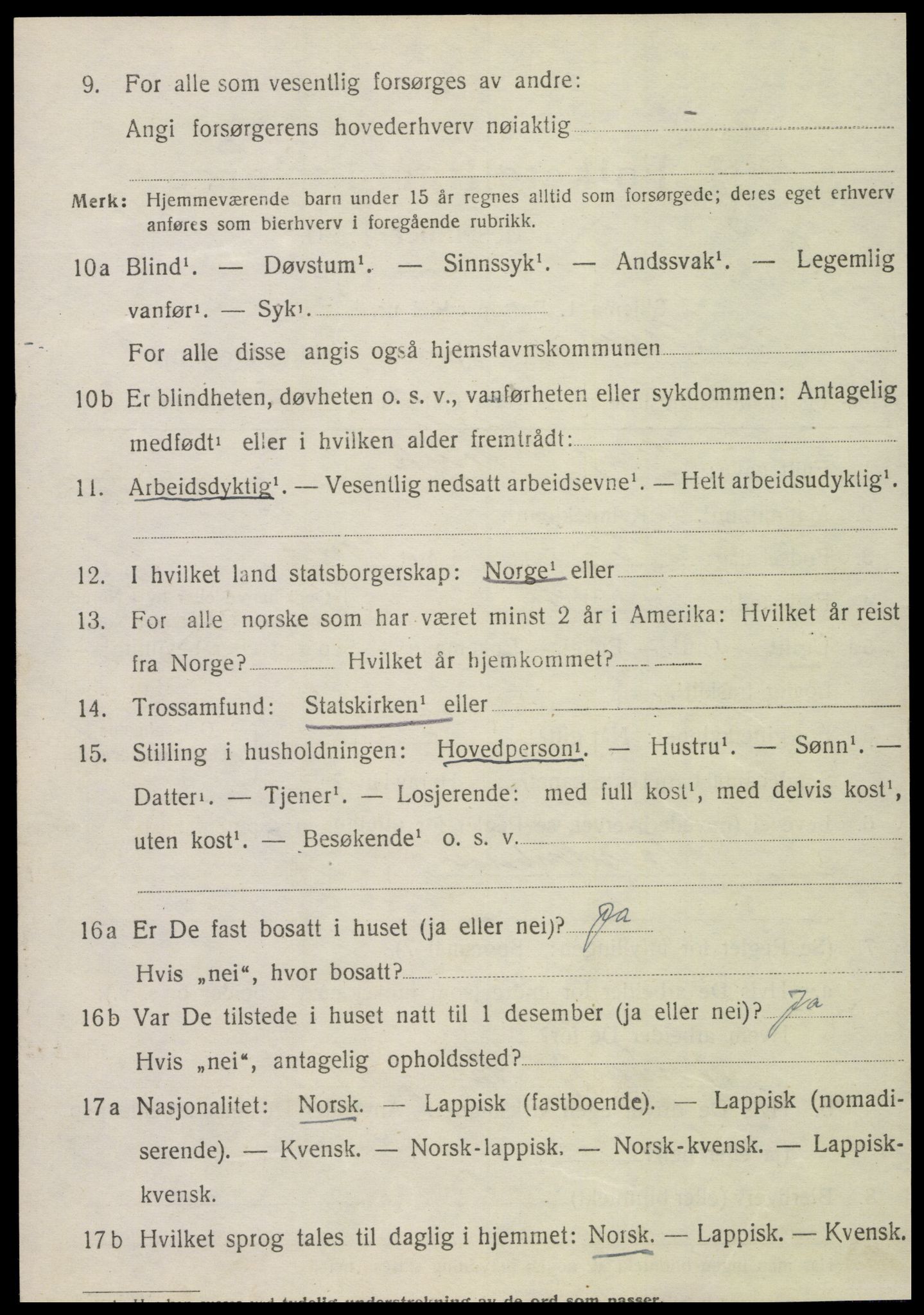 SAT, 1920 census for Åsen, 1920, p. 4013