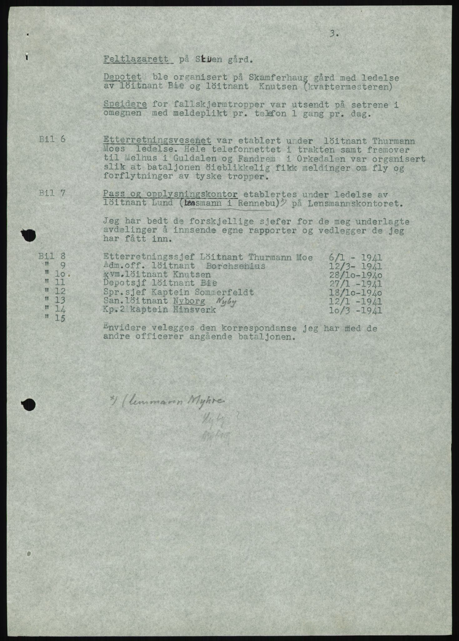 Forsvaret, Forsvarets krigshistoriske avdeling, RA/RAFA-2017/Y/Yb/L0112: II-C-11-506-507  -  5. Divisjon., 1940, p. 7