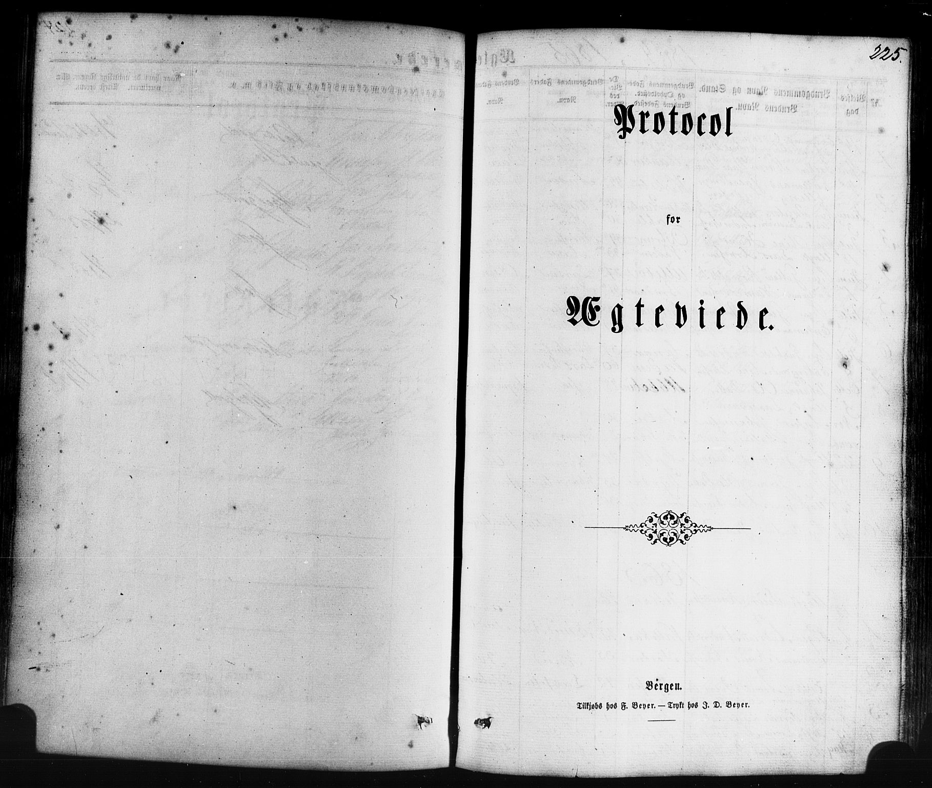 Lavik sokneprestembete, SAB/A-80901: Parish register (official) no. A 4, 1864-1881, p. 225