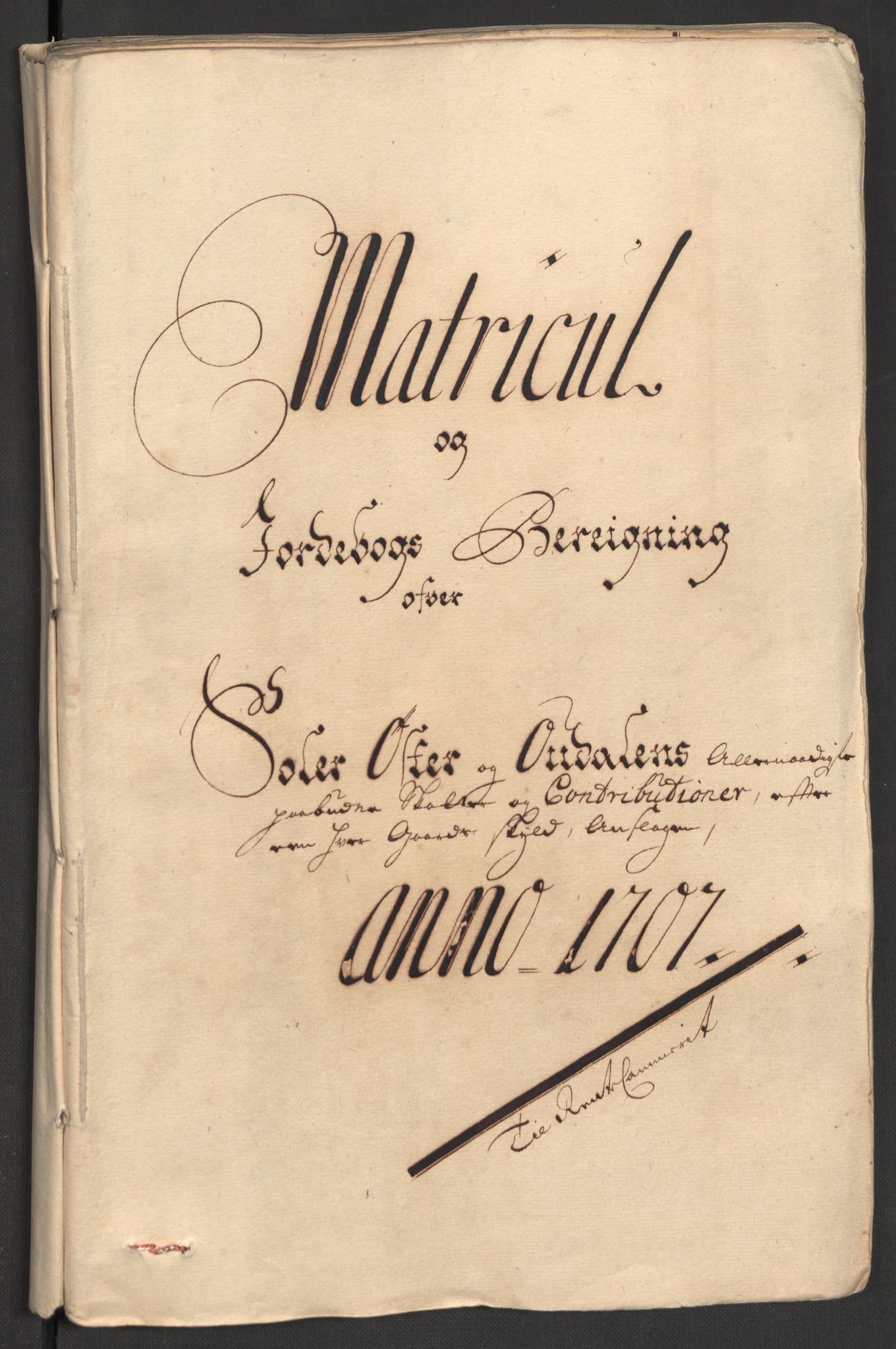 Rentekammeret inntil 1814, Reviderte regnskaper, Fogderegnskap, RA/EA-4092/R13/L0844: Fogderegnskap Solør, Odal og Østerdal, 1707, p. 23