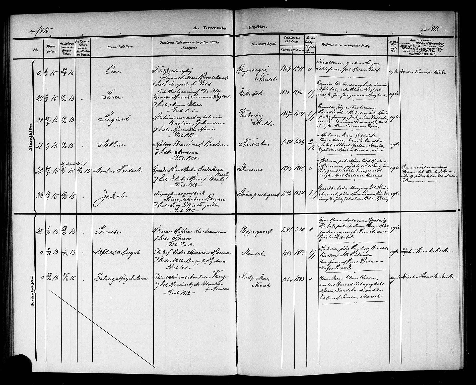 Hedrum kirkebøker, AV/SAKO-A-344/G/Ga/L0004: Parish register (copy) no. I 4, 1902-1915