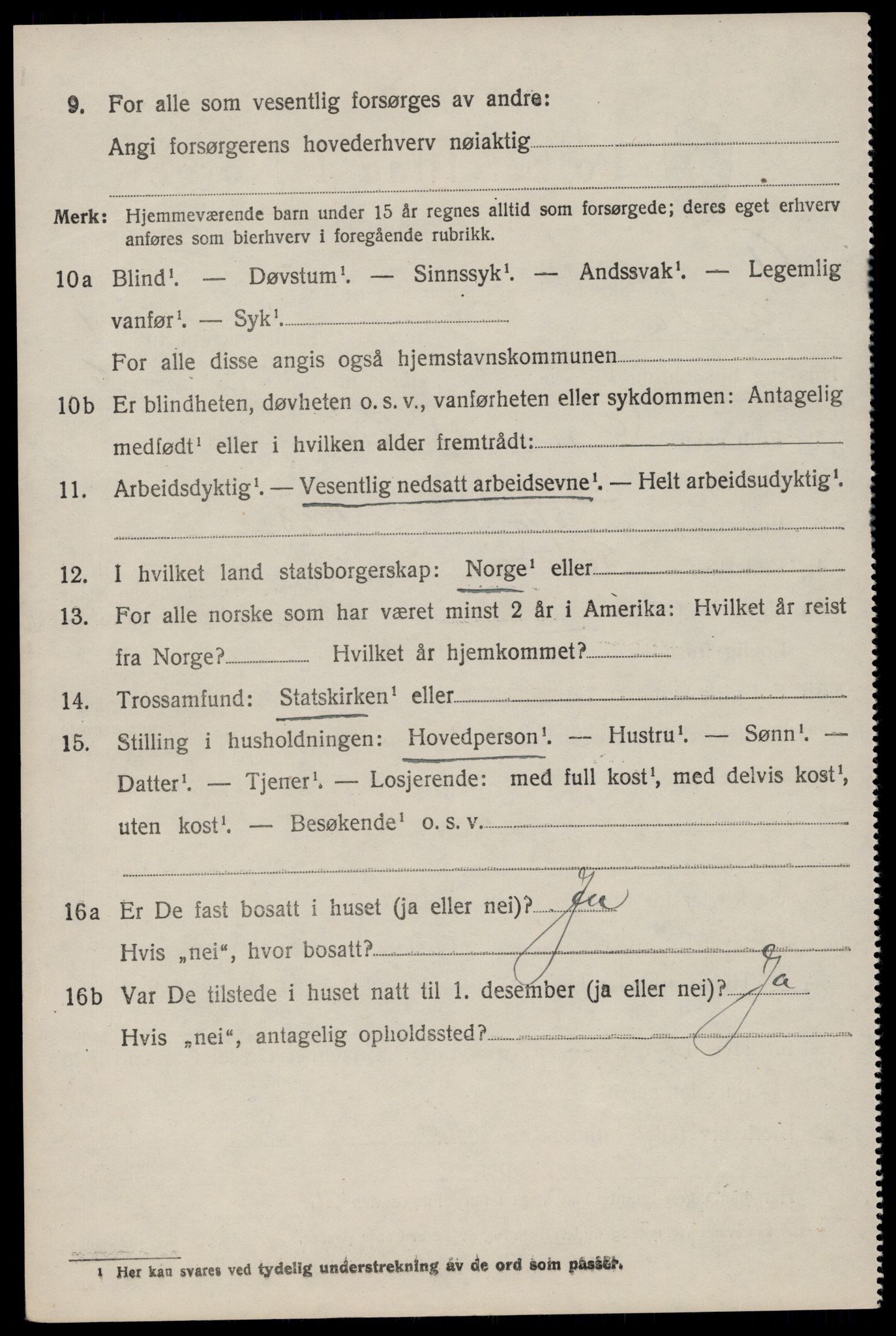 SAST, 1920 census for Sauda, 1920, p. 1737