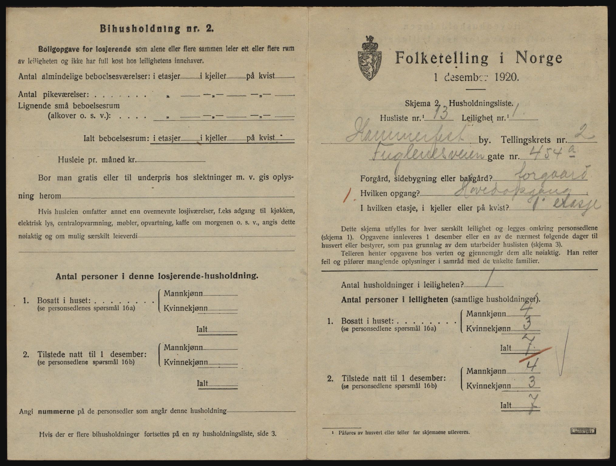 SATØ, 1920 census for Hammerfest, 1920, p. 1924