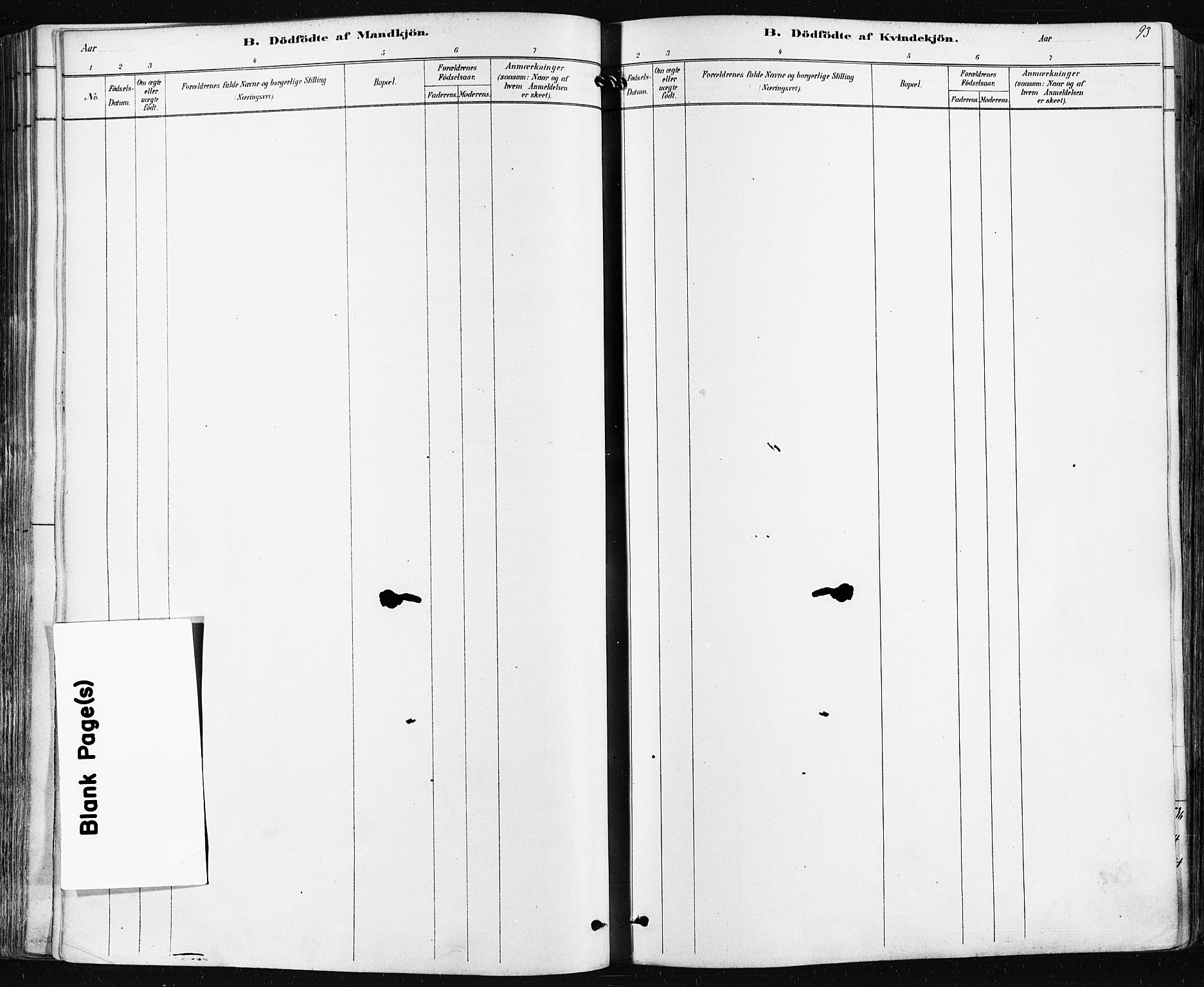 Borre kirkebøker, AV/SAKO-A-338/F/Fa/L0009: Parish register (official) no. I 9, 1878-1896, p. 93