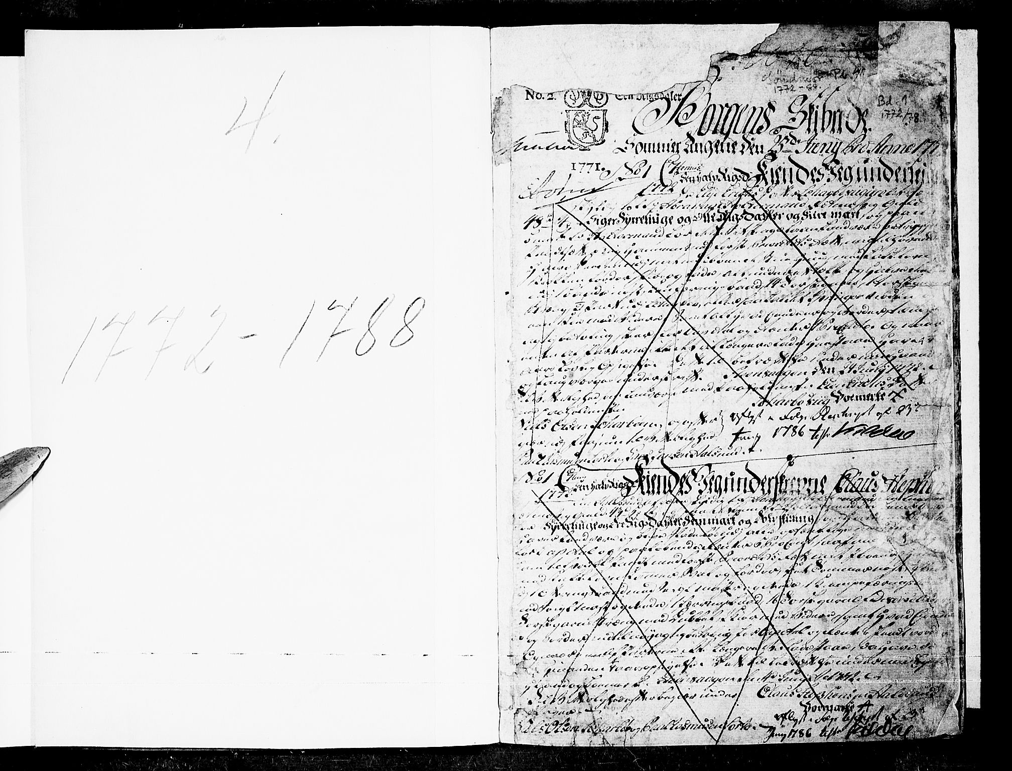 Sunnmøre sorenskriveri, SAT/A-0005/2/2C/L0005: Mortgage book no. 4A, 1772-1778, p. 1