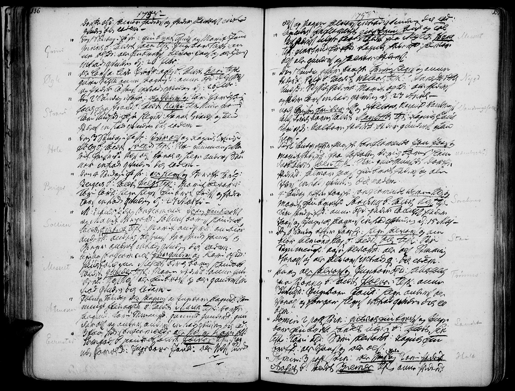 Åmot prestekontor, Hedmark, AV/SAH-PREST-056/H/Ha/Haa/L0002: Parish register (official) no. 2, 1734-1779, p. 136-137
