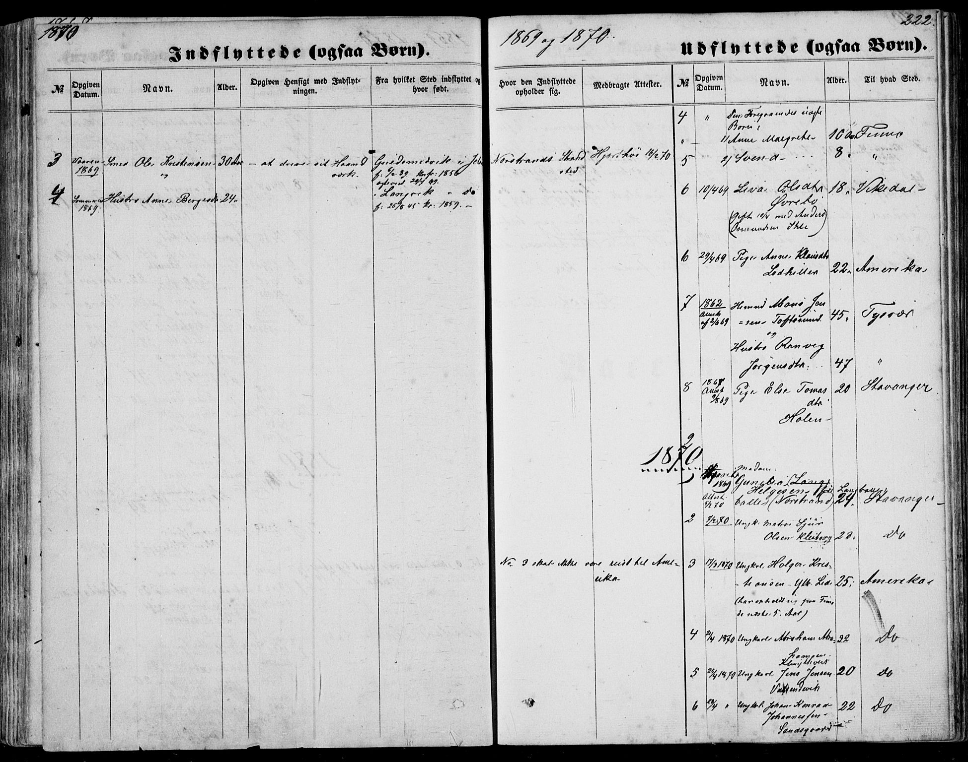 Nedstrand sokneprestkontor, SAST/A-101841/01/IV: Parish register (official) no. A 9, 1861-1876, p. 222